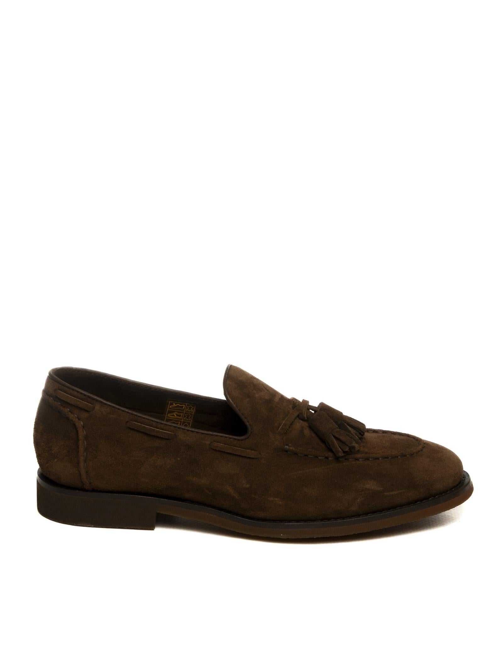 HENDERSON Mocassino camoscio marrone scuro 76401 VIT-DARK BRO 