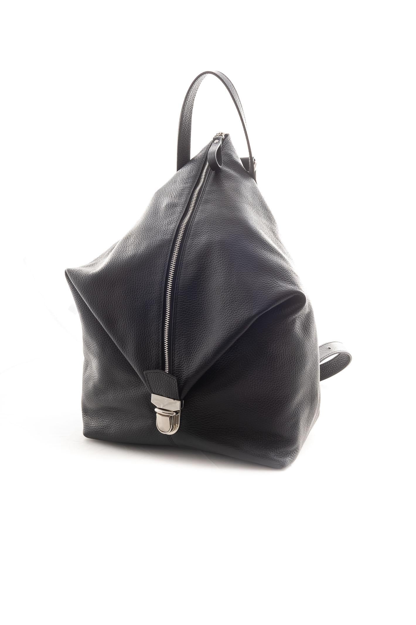 PK BY PASKAL zaino pelle nero ZAINO CERVO NERO 
