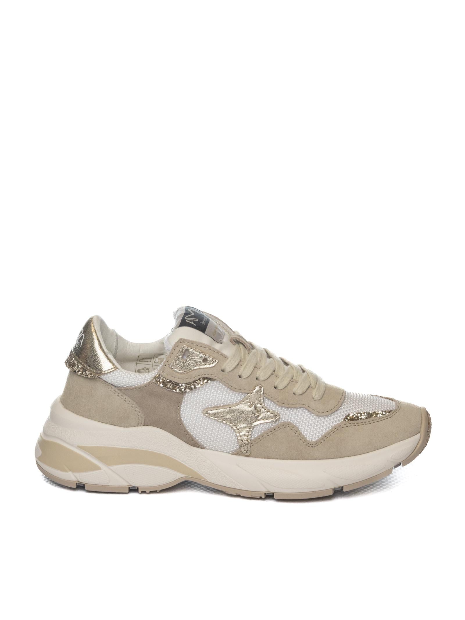 AMA BRAND DELUXE Sneaker moon bianco/oro 4166 MOON-BIA/ORO 