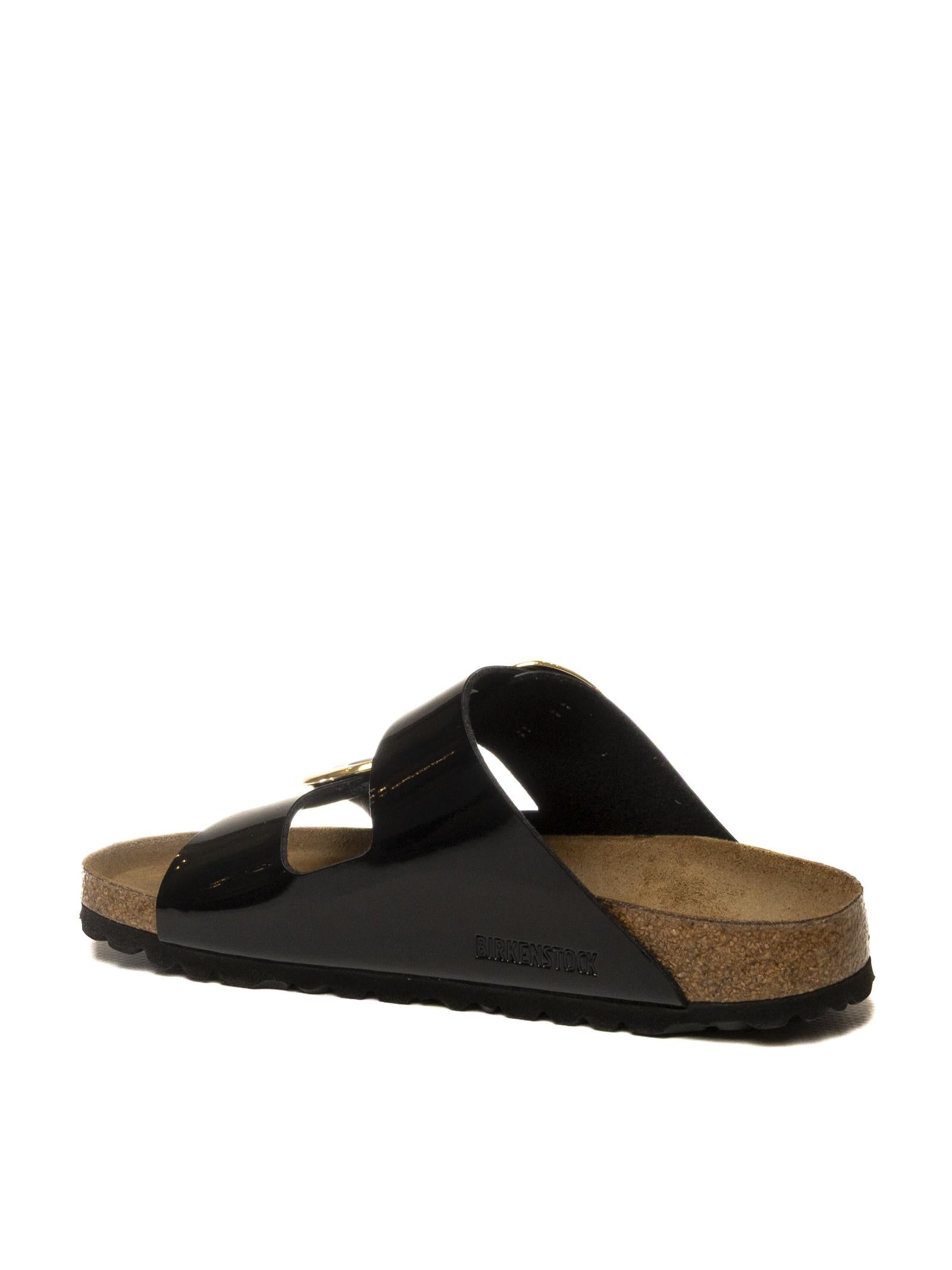 BIRKENSTOCK Sandalo arizona big buckle vernice nero ARIZONA BIG BUCKLE 1027918-BLACK 