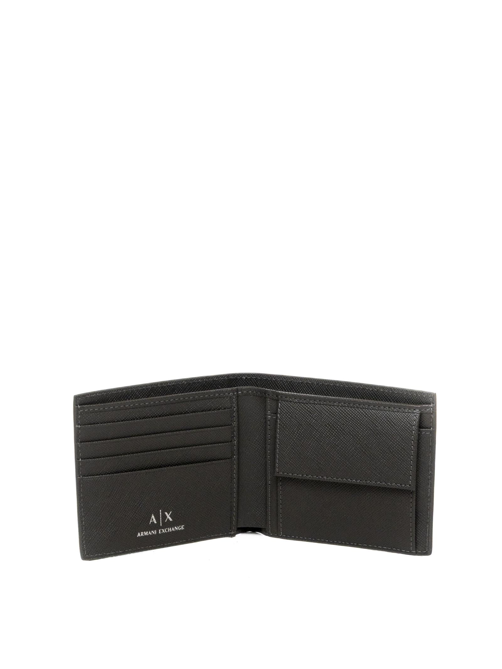 ARMANI EXCHANGE portafoglio logo marrone XM000167 AS12702-U8144 