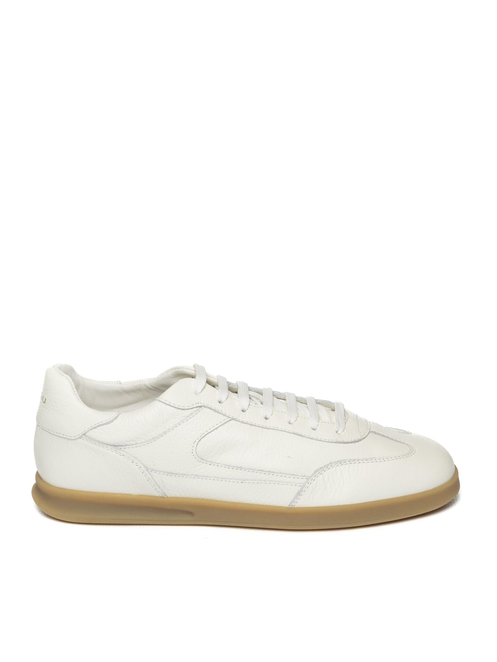 FRAU sneaker pelle off white<BR/> 22P1 EAGLE- OFF WHITE 