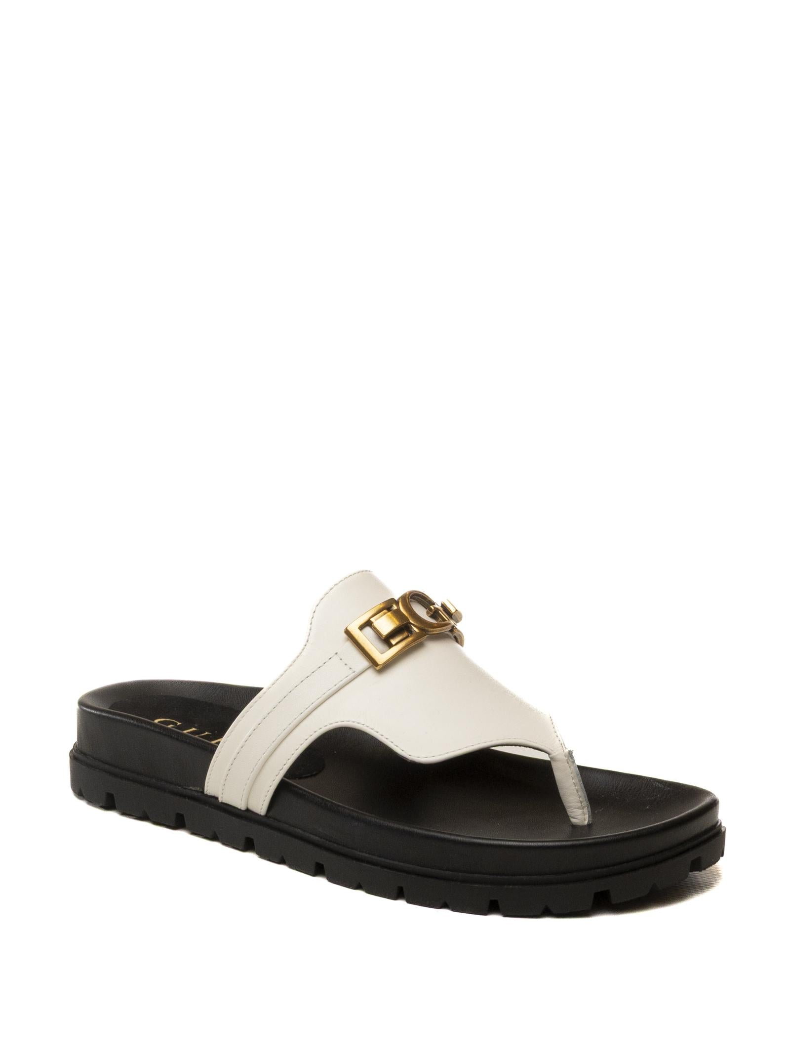 GUESS Sandalo farron bianco FLJFRR LEA03 FARRON-WHT 