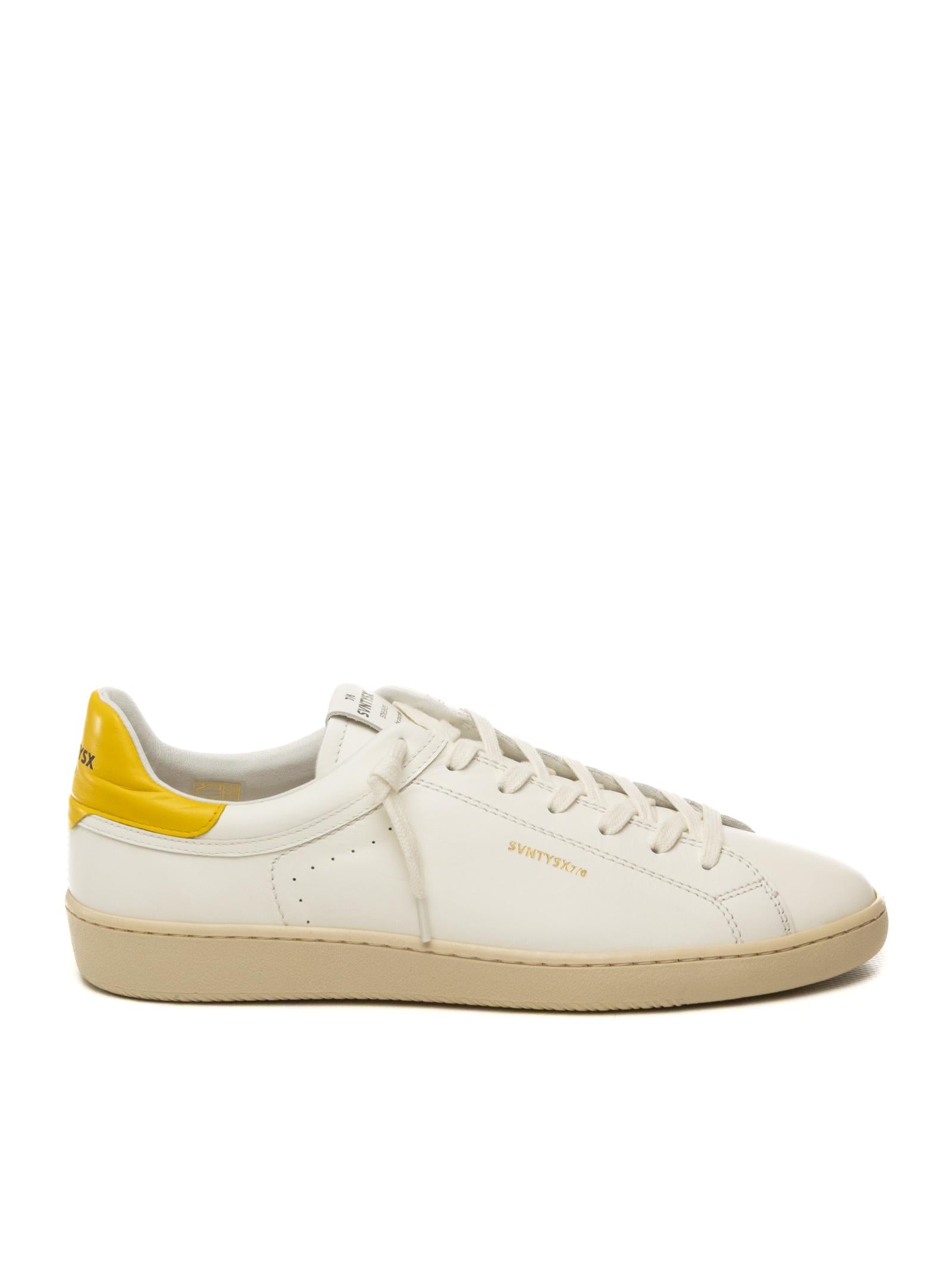 THE 76 Sneaker jump bianco/giallo JUMP U PELLE-BIA/GIALLO 