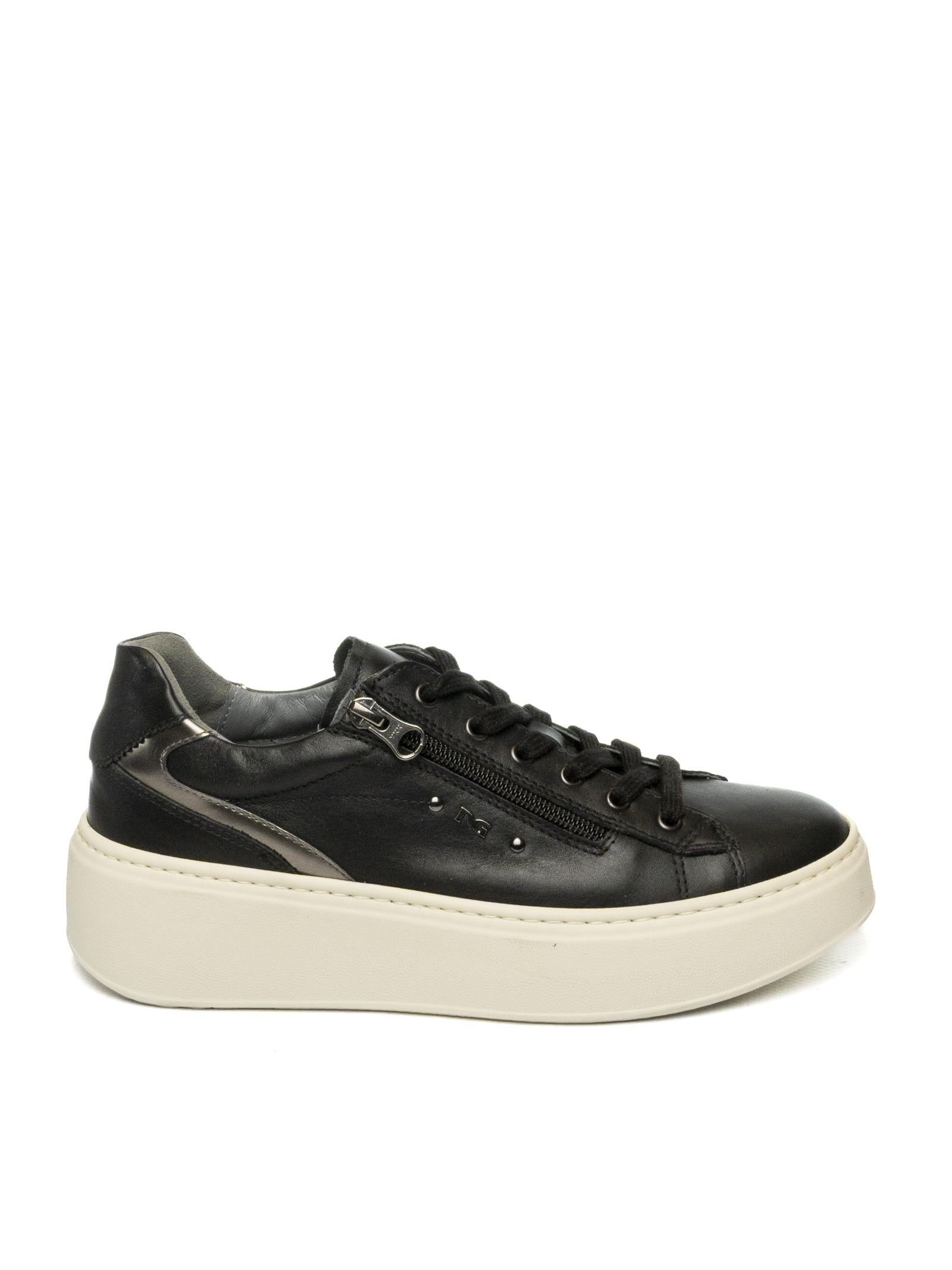 NERO GIARDINI Sneaker pelle nero 514212 GUANTO-NERO 