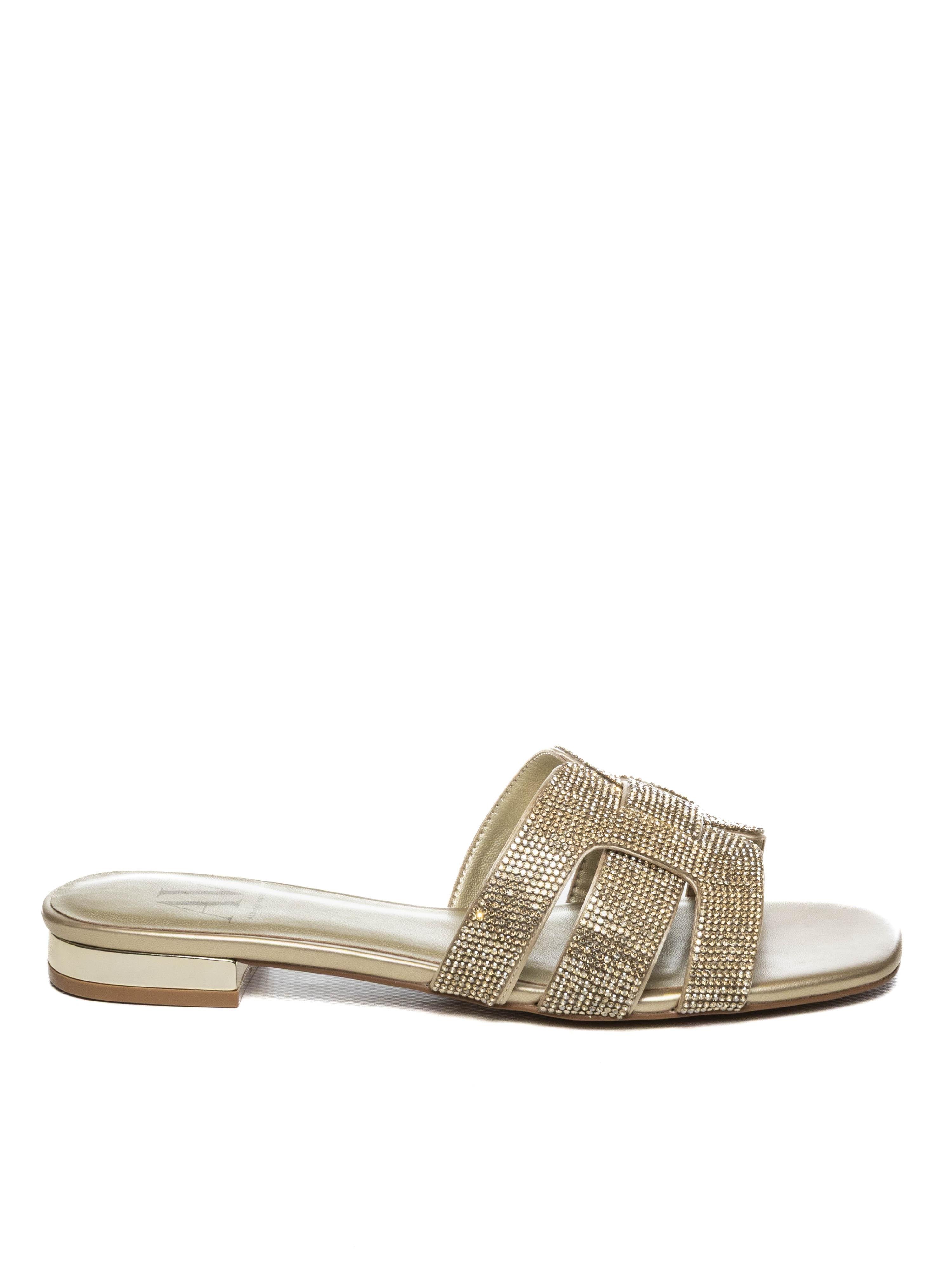 ALBANO VANITY Sandalo strass platino 7028 STRASS-PLATINO 