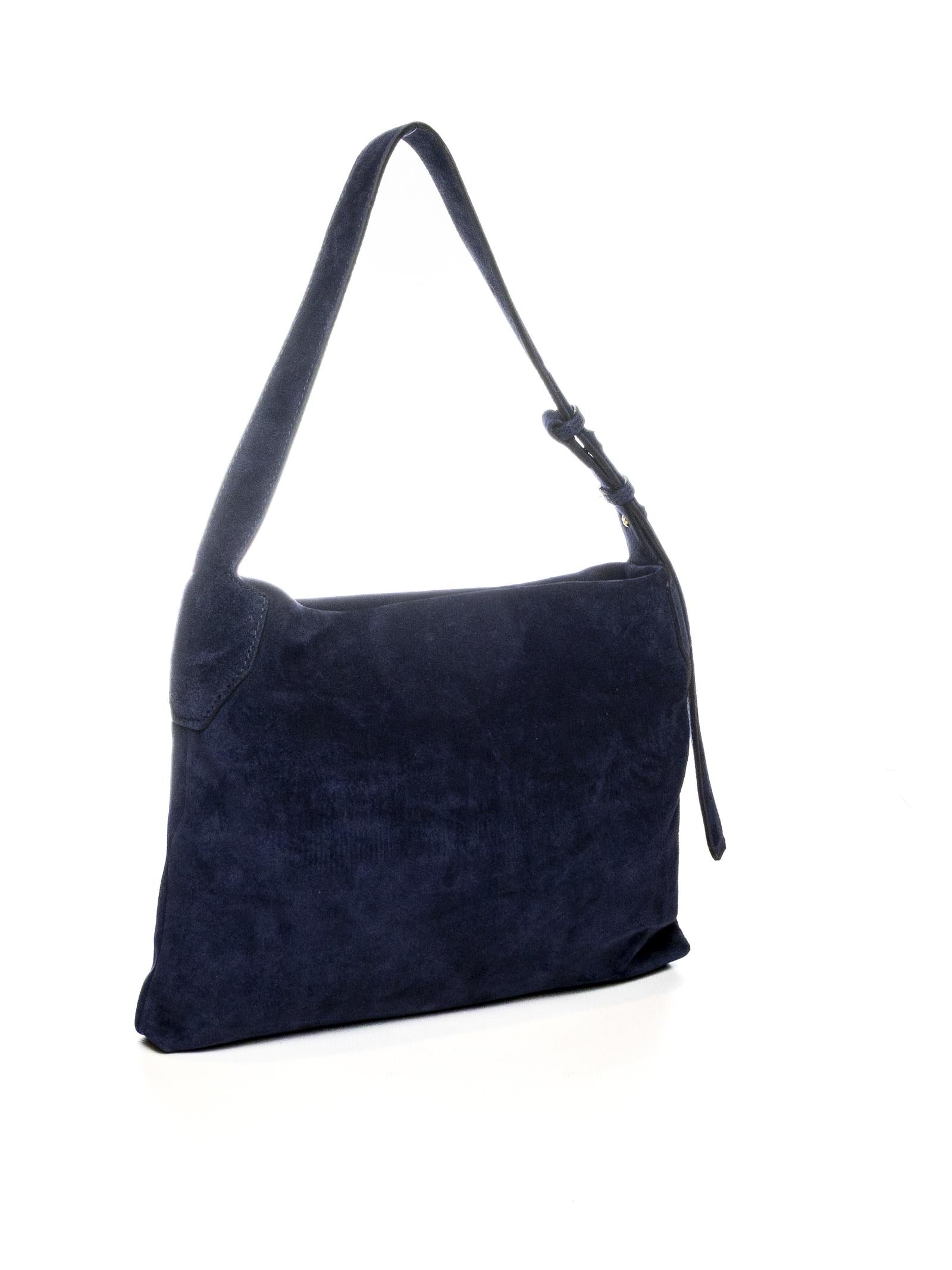 DI LORENZO borsa a spalla carmen blu CARMEN CAMOSCIO-BLU 