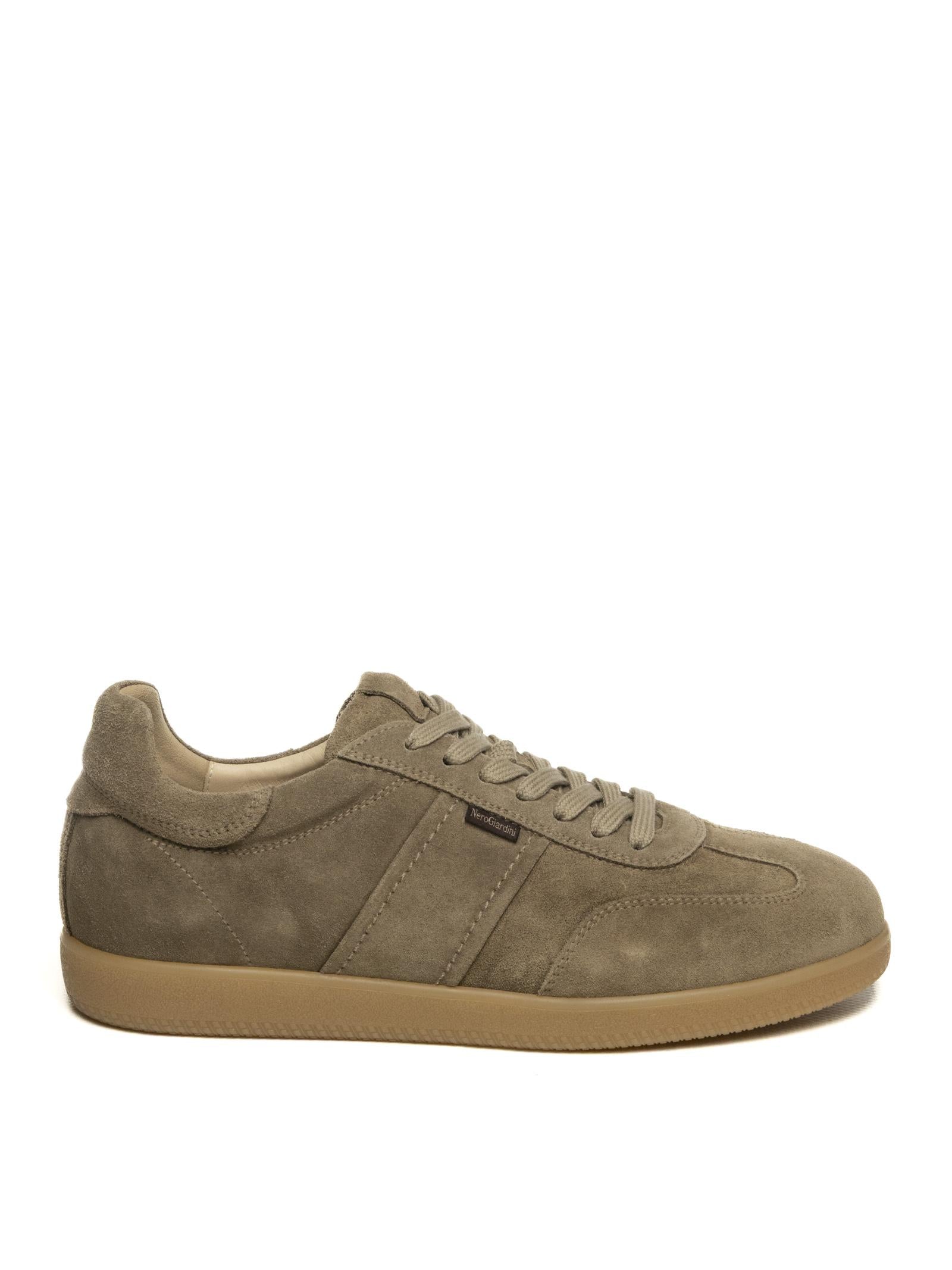 NERO GIARDINI Sneaker camoscio taupe E500685 AROLD-VELO 