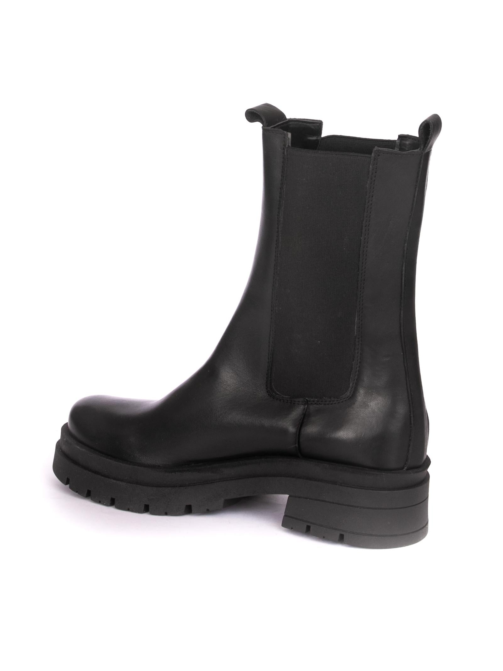 NUOVA CUOIERIA Anfibio beatles vitello nero H77 VIT-NERO 