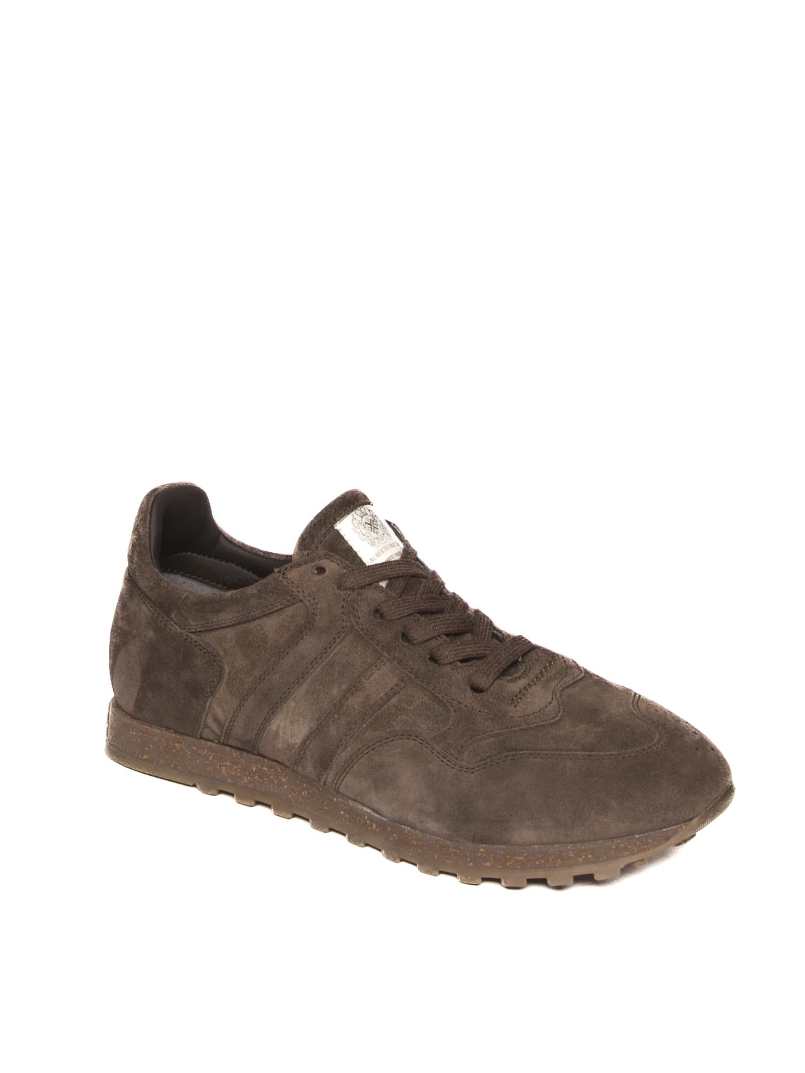 ALBERTO FASCIANI sneaker scamosciata espresso<BR/> 6500 SAMBUCO-ESPRESSO 