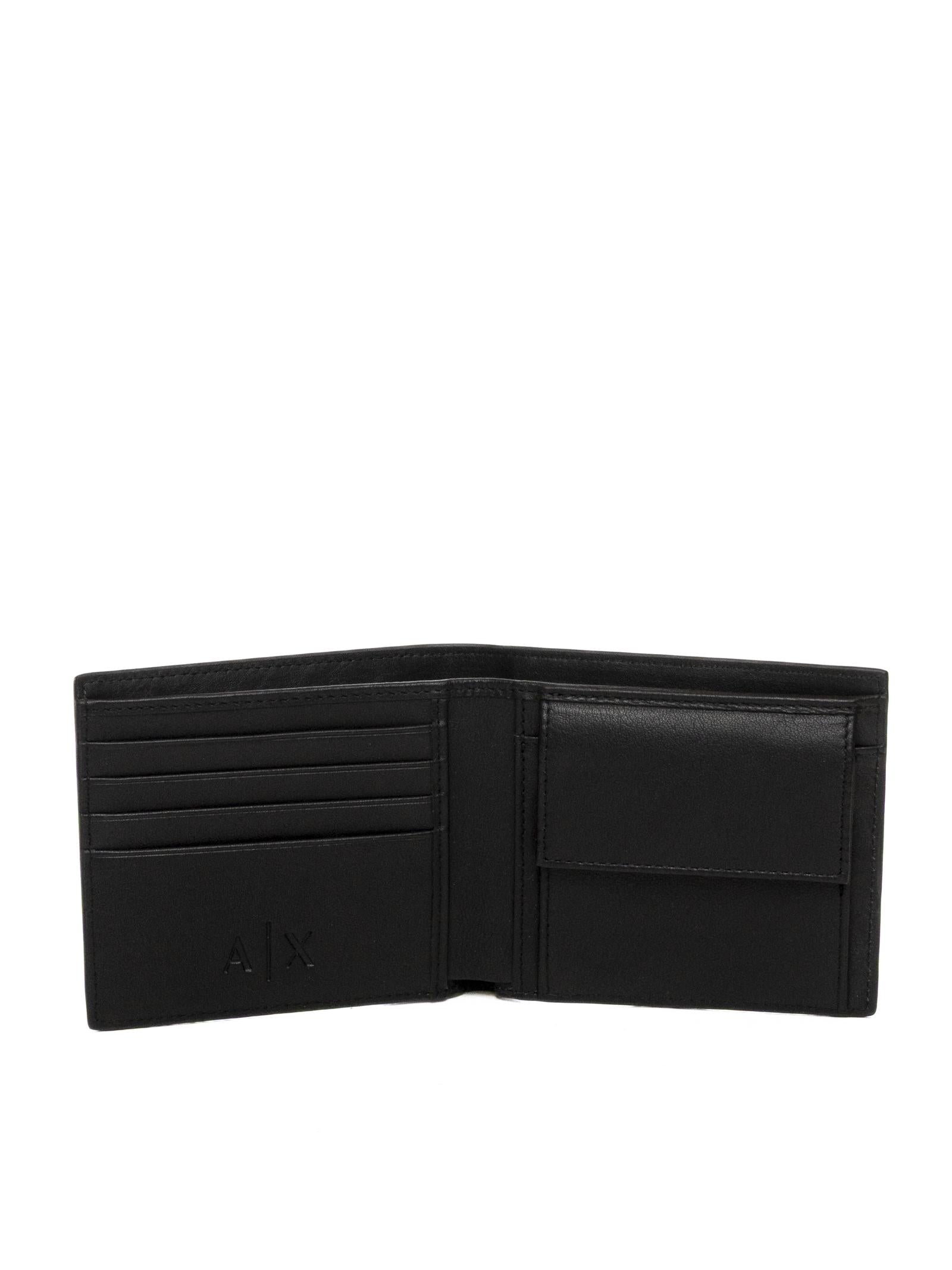 ARMANI EXCHANGE portafoglio logo nero XM000167 AF22541-UC001 