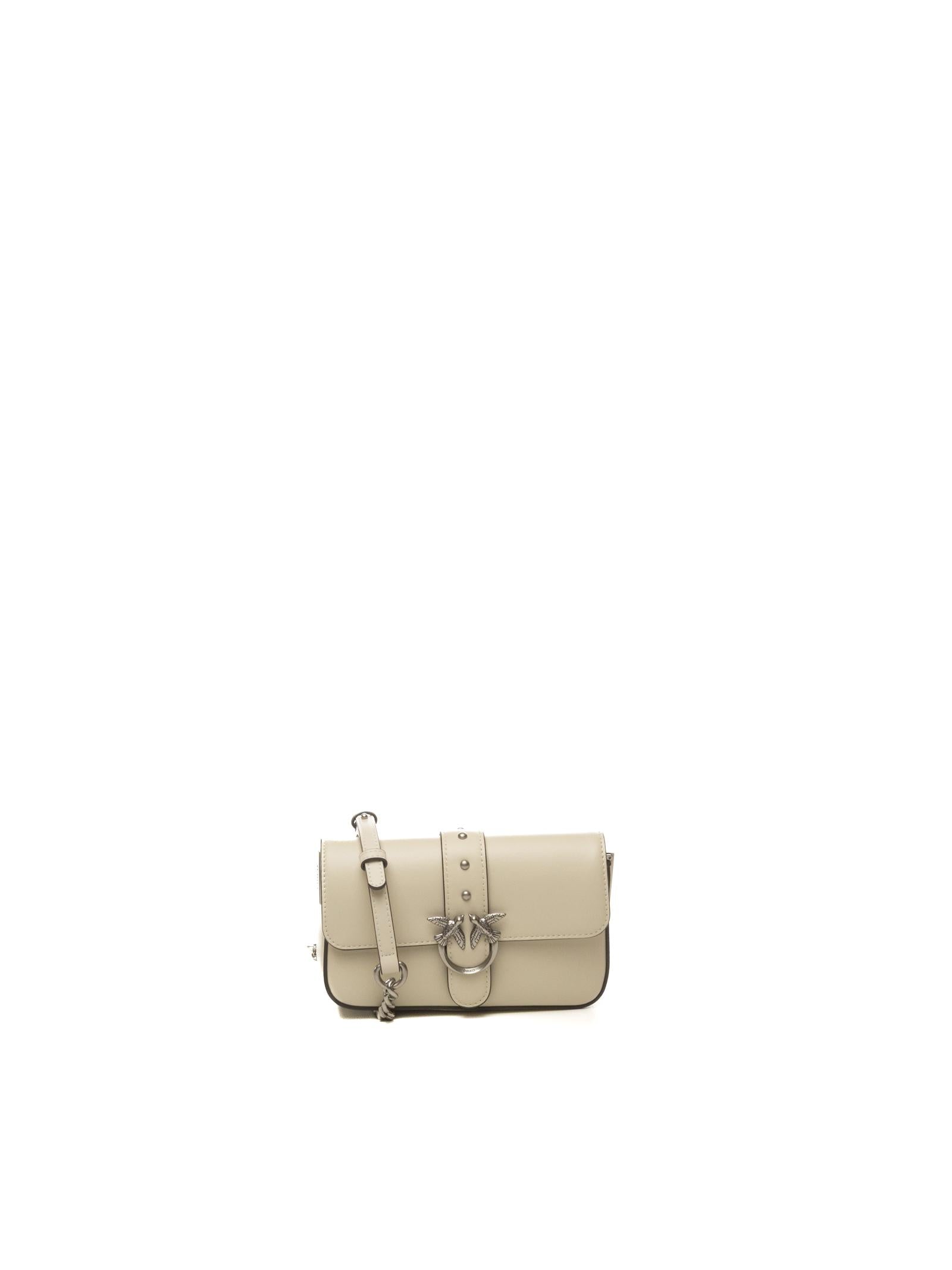 PINKO borsa a spalla love one bianco/argento 105353-A0QO LOVE ONE-Z14O 
