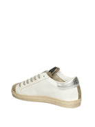 AMA BRAND DELUXE Sneaker pelle bianco/silver SNK D 4302-BIA/SILVER 