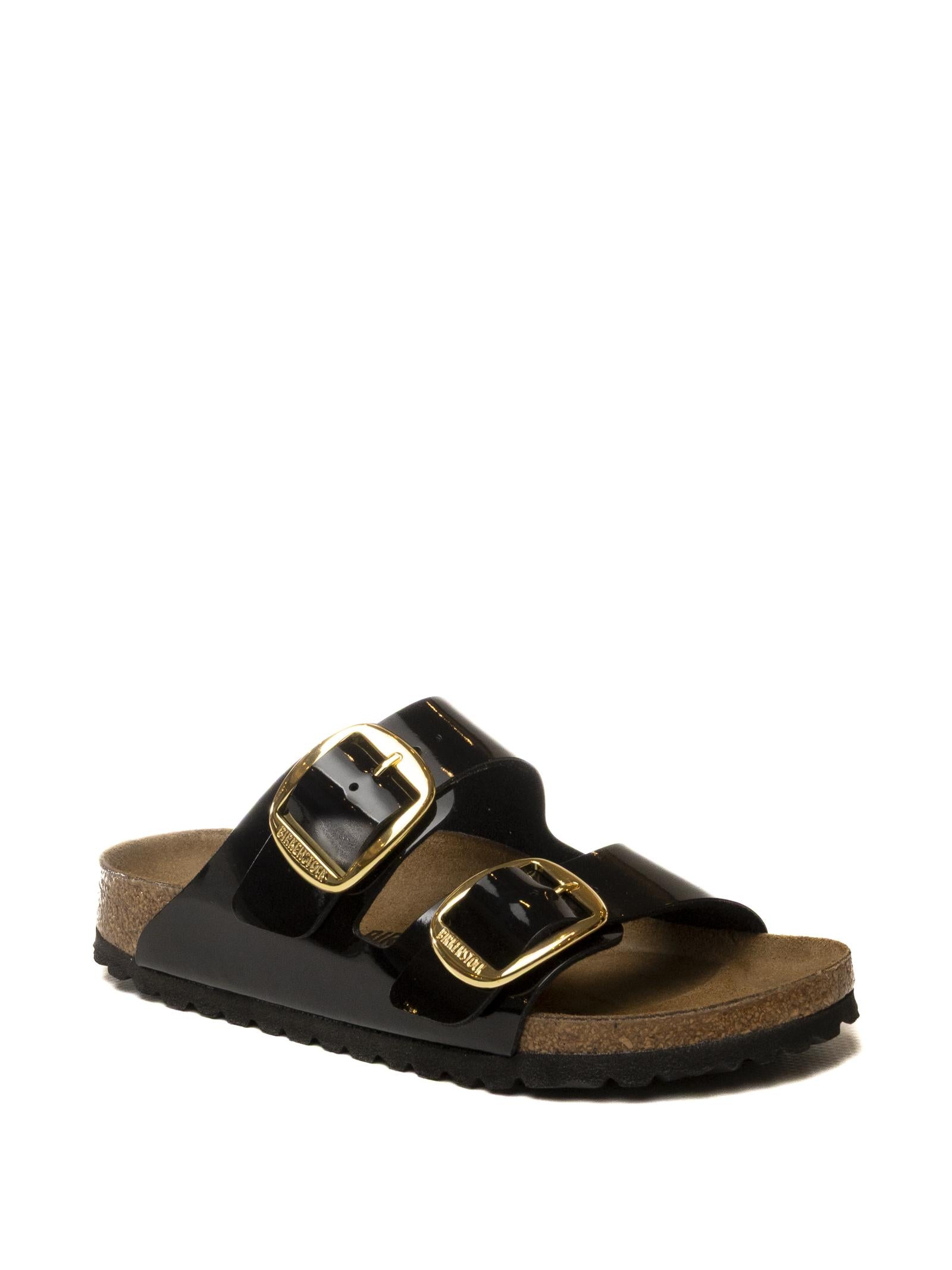 BIRKENSTOCK Sandalo arizona big buckle vernice nero ARIZONA BIG BUCKLE 1027918-BLACK 