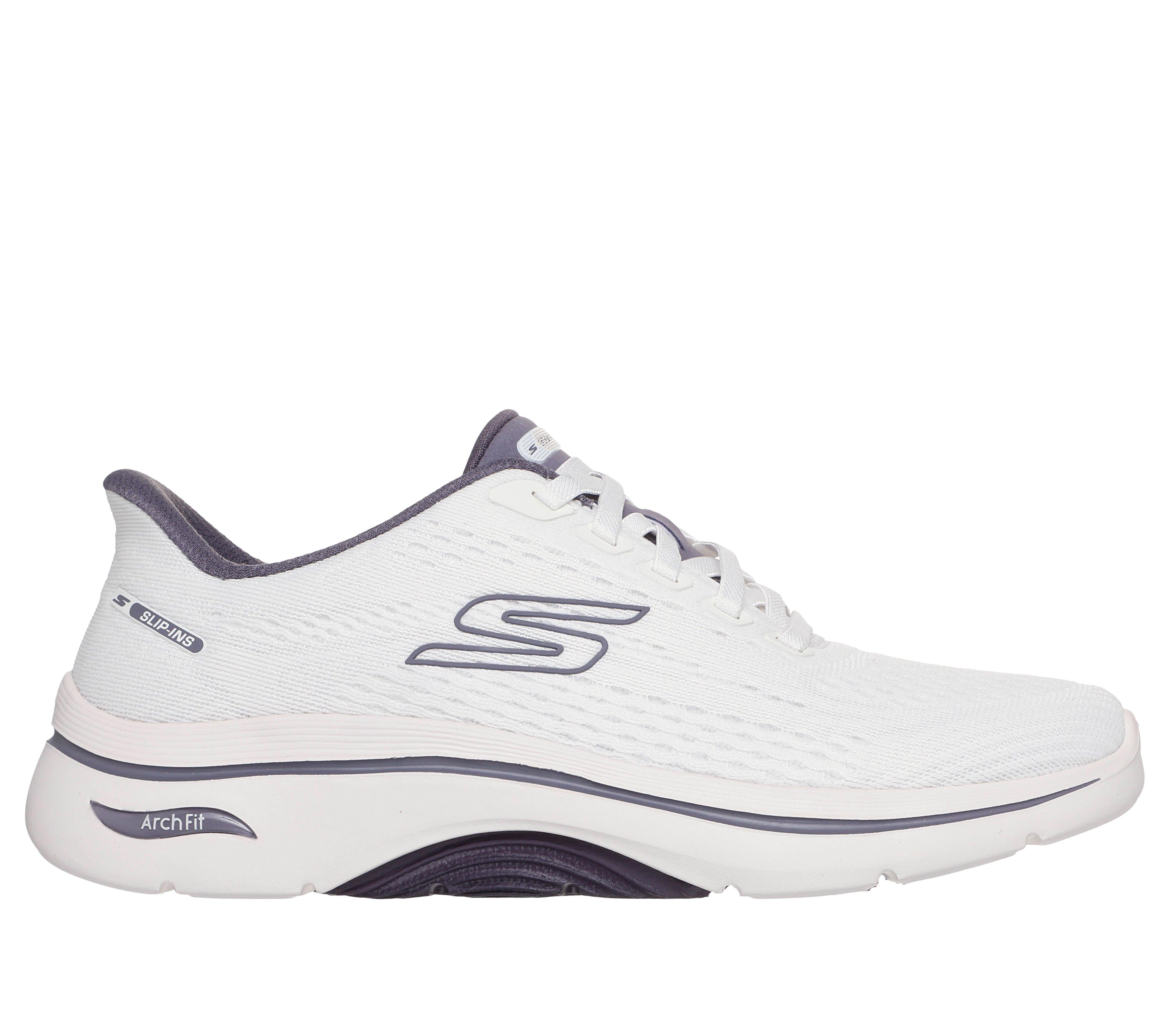 SKECHERS Sneaker go walk slip ins bianco 125342 GO WALK-WPR 