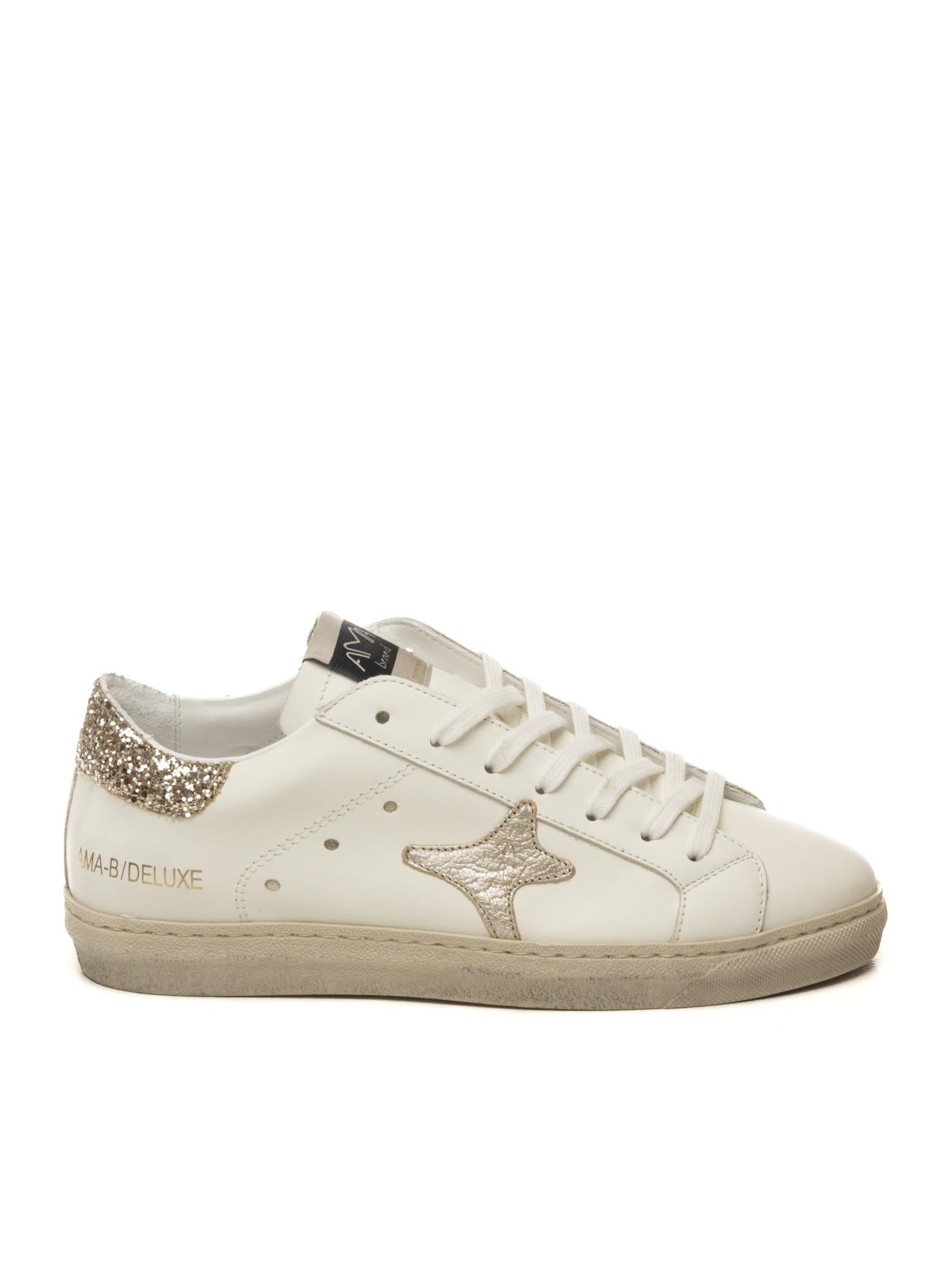 AMA BRAND DELUXE Sneaker snk bianco/oro SNK D 4500-BIA/ORO 