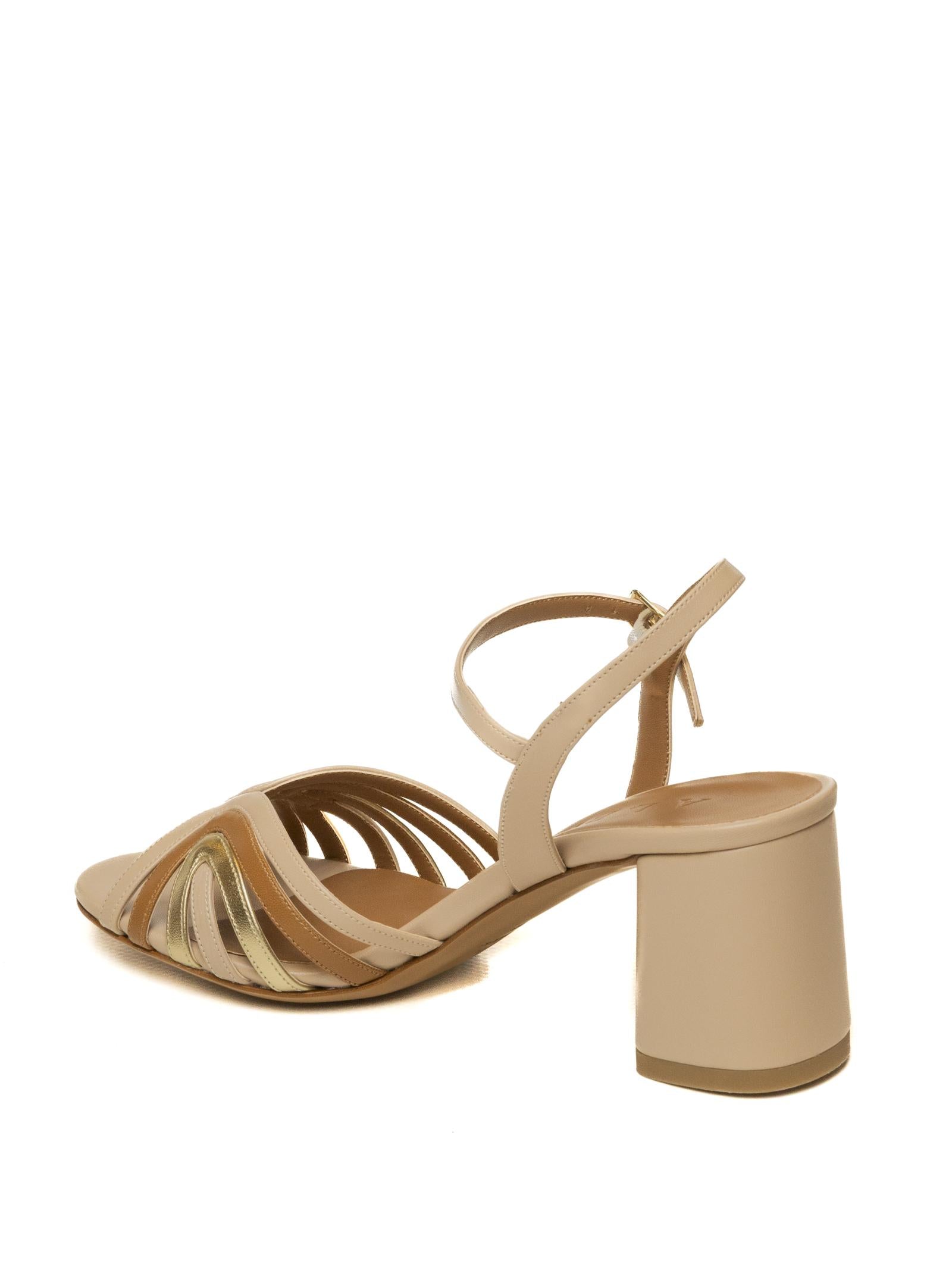 ALBANO Sandalo pelle soft nude combo 401 SOFT-NUDE COMBO 