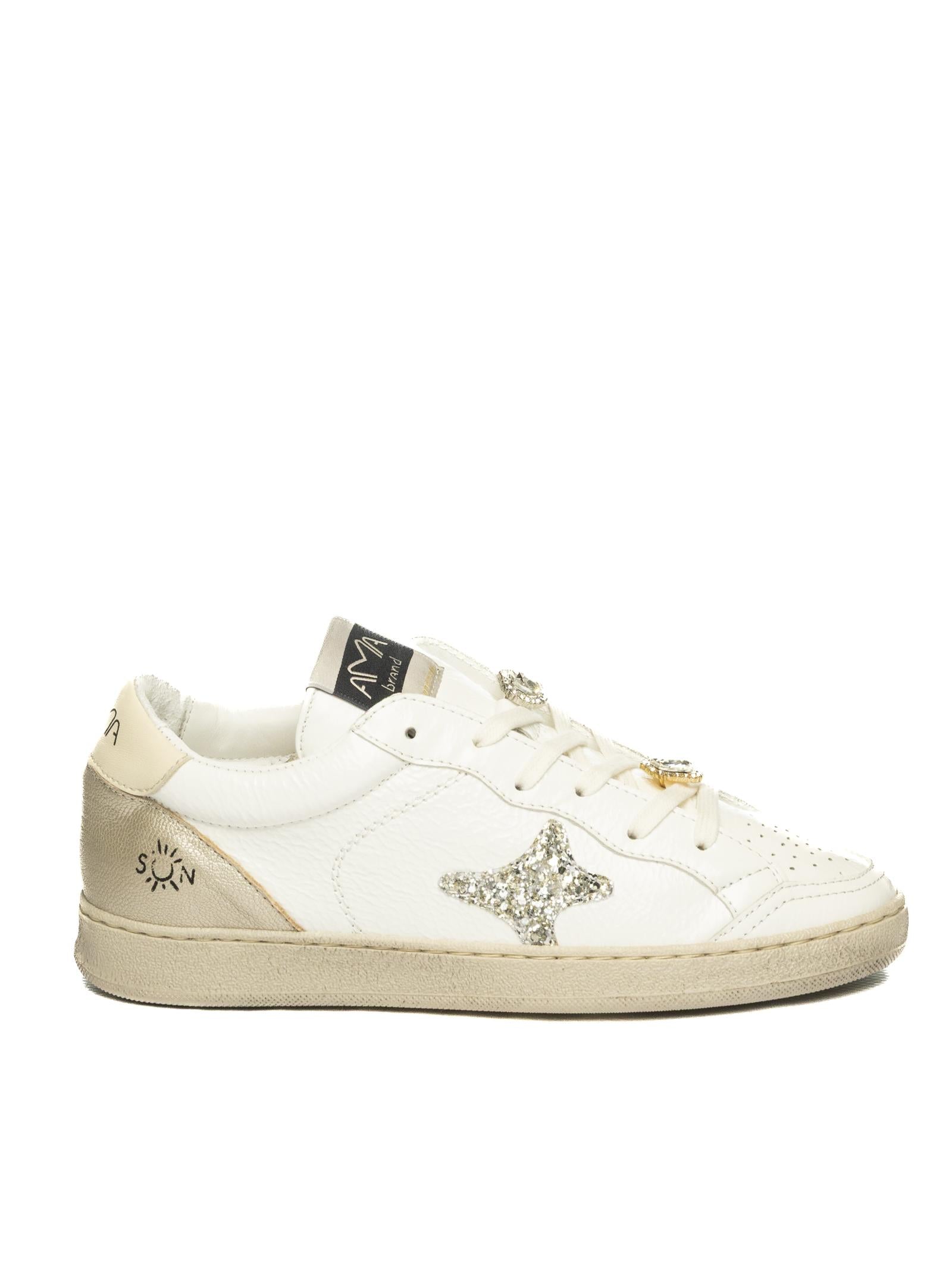 AMA BRAND DELUXE Sneaker sun bianco/platino SUN D 4384-BIA/PLATINO 