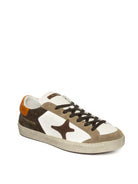 AMA BRAND DELUXE Sneaker timeless bianco/arancio TIME U 4437-BIA/ARANCIO 