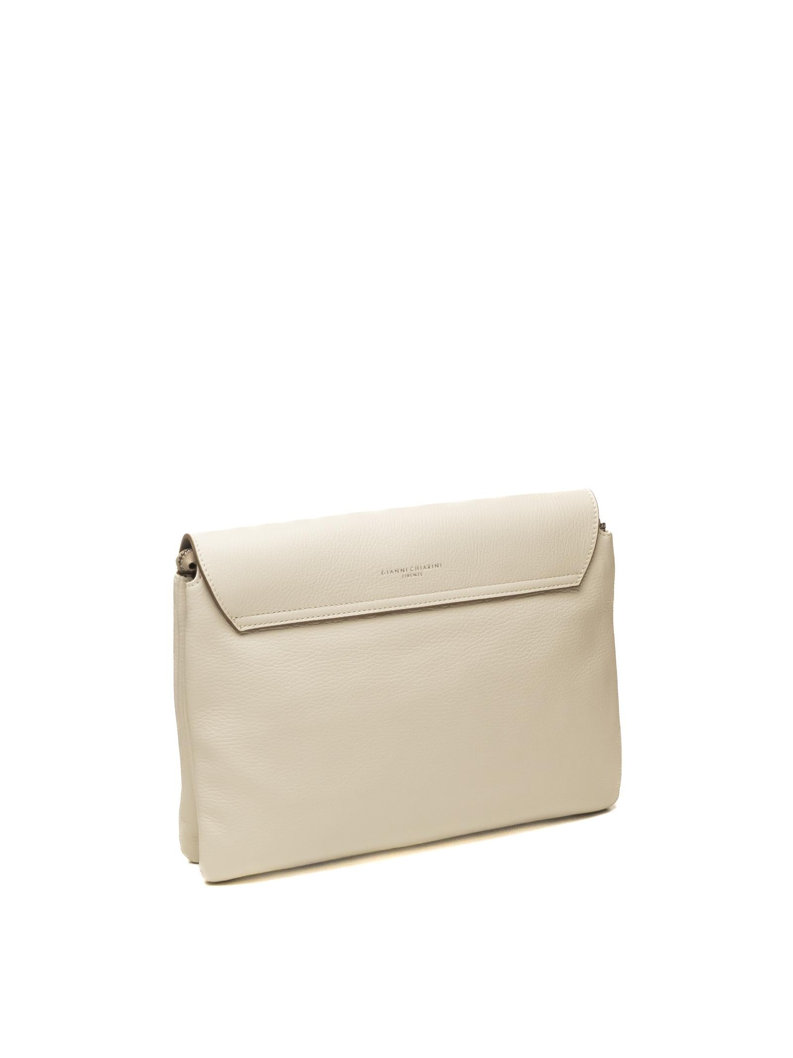 GIANNI CHIARINI borsa a spalla three avorio 12305 THREE-3890 