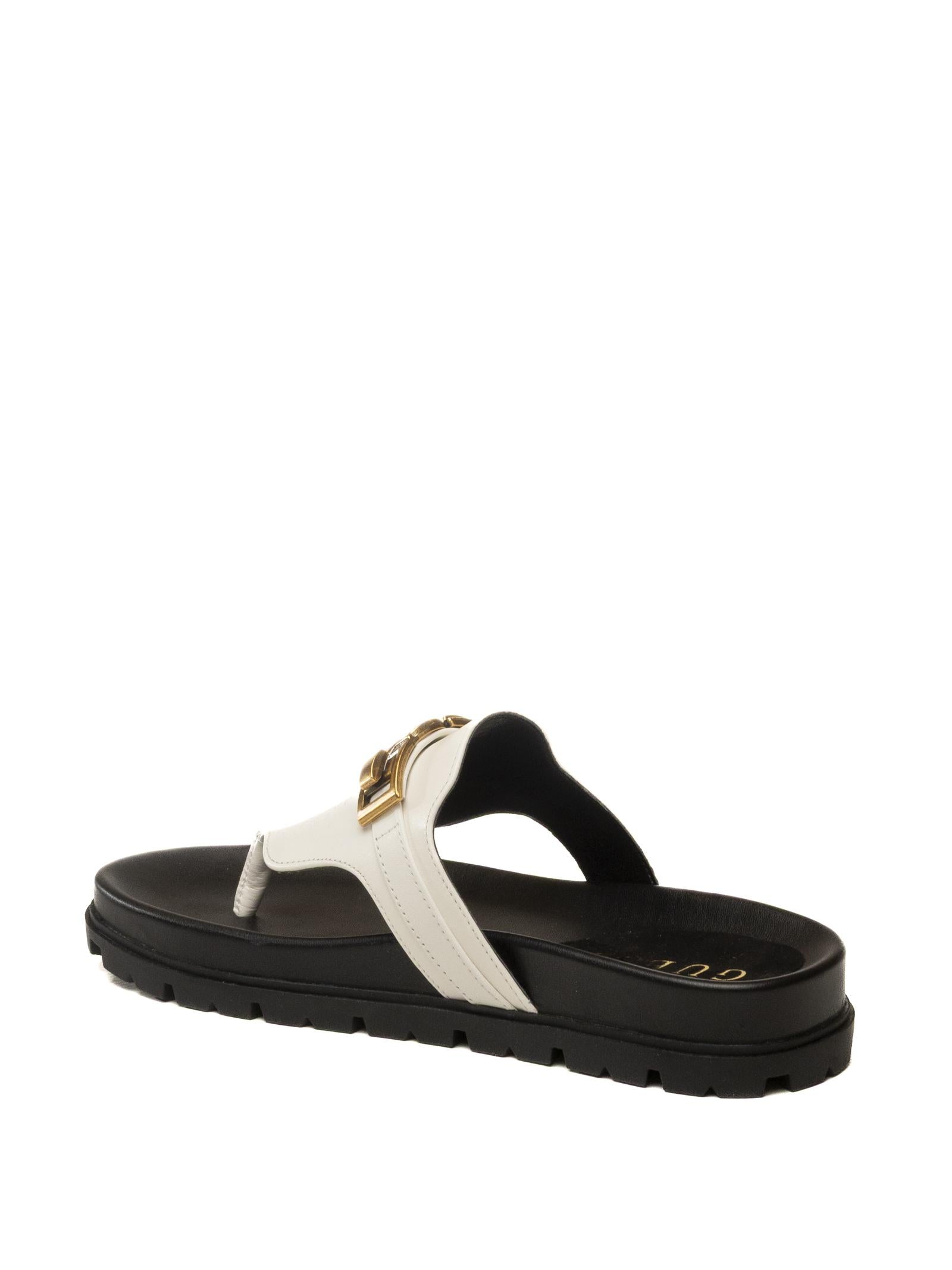 GUESS Sandalo farron bianco FLJFRR LEA03 FARRON-WHT 
