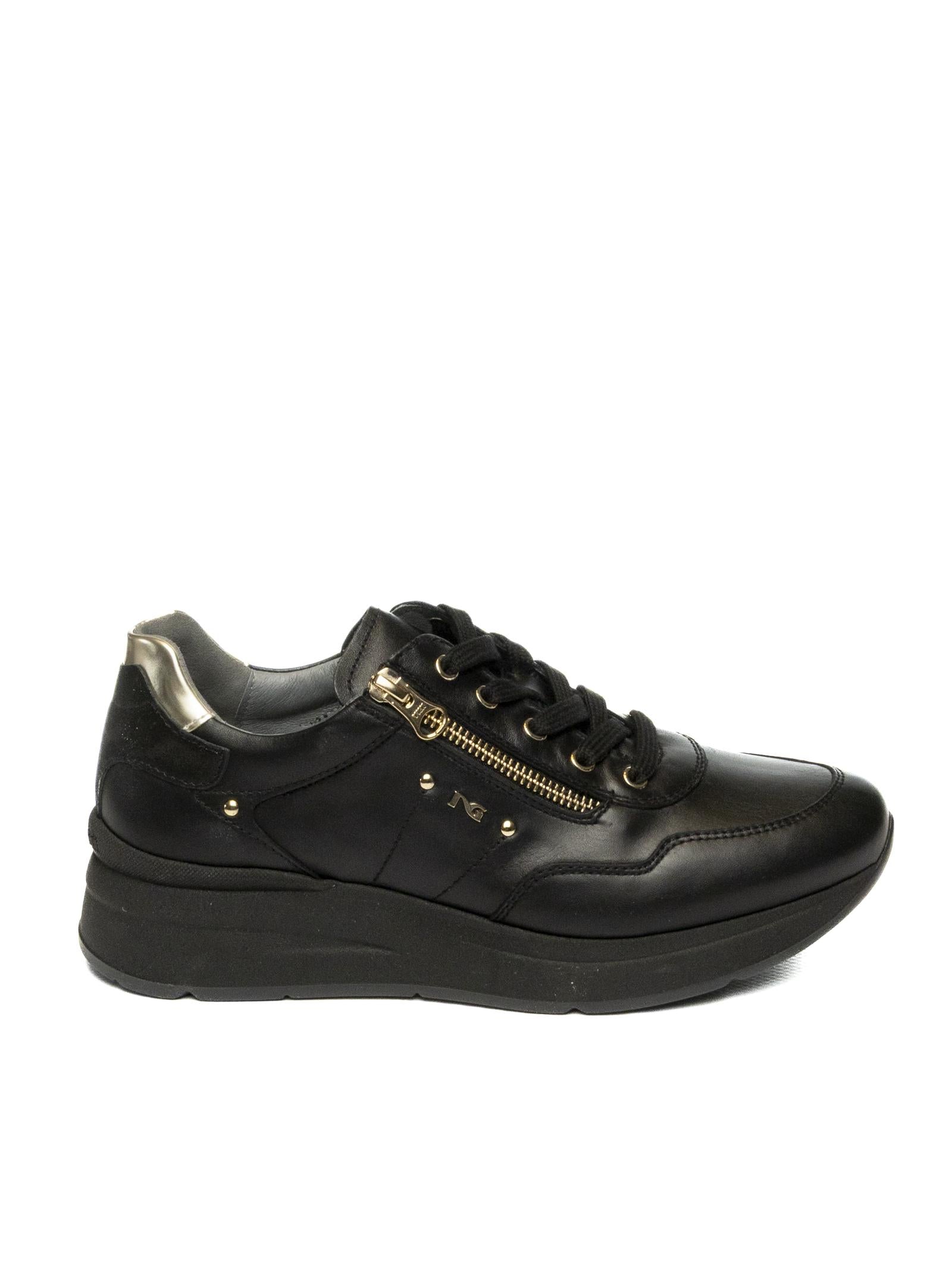 NERO GIARDINI Sneaker pelle nero 514070 GUANTO-NERO 