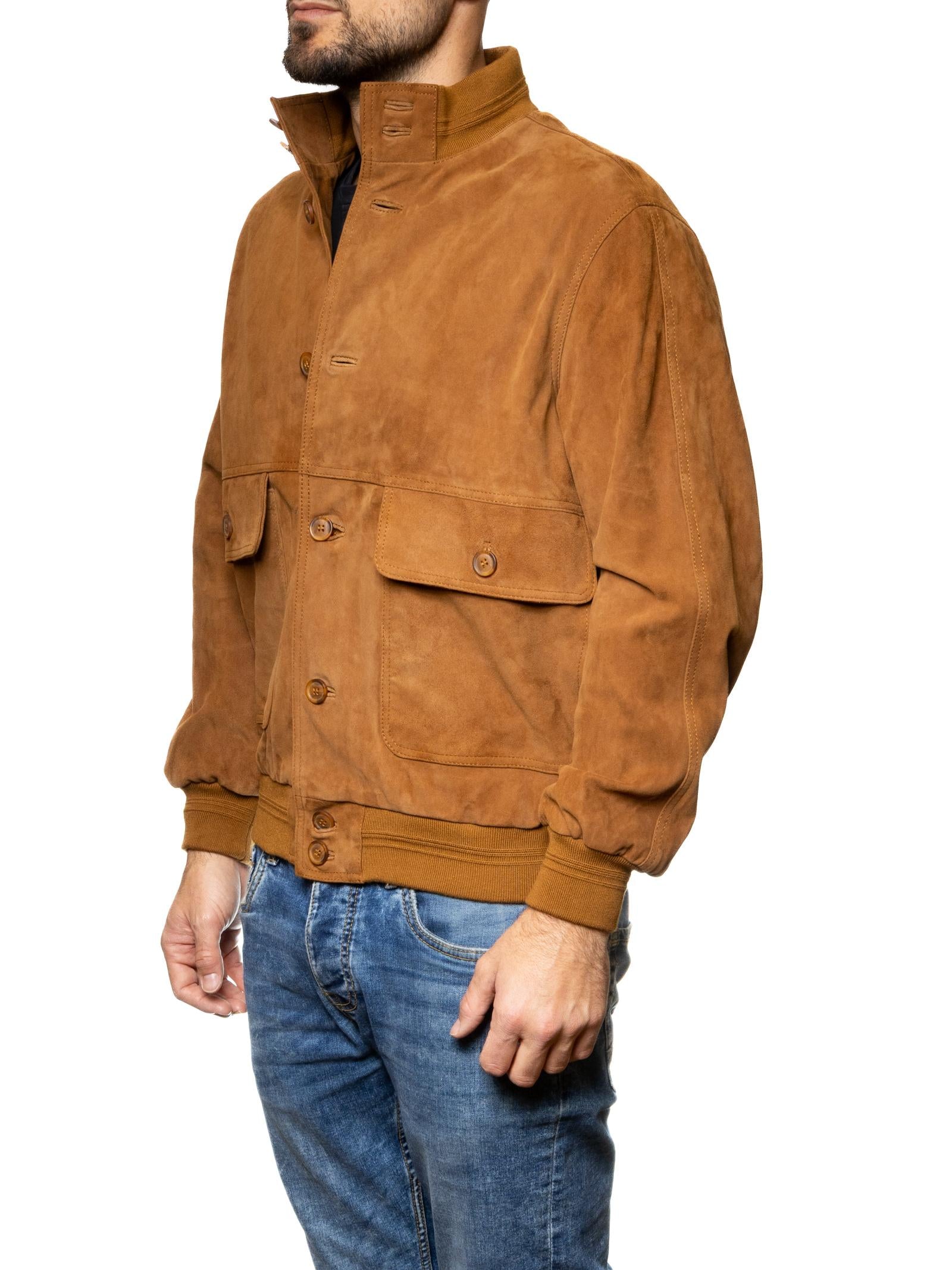 PK BY PASKAL giubbino camoscio caramello 003 CAM-WHISKY 
