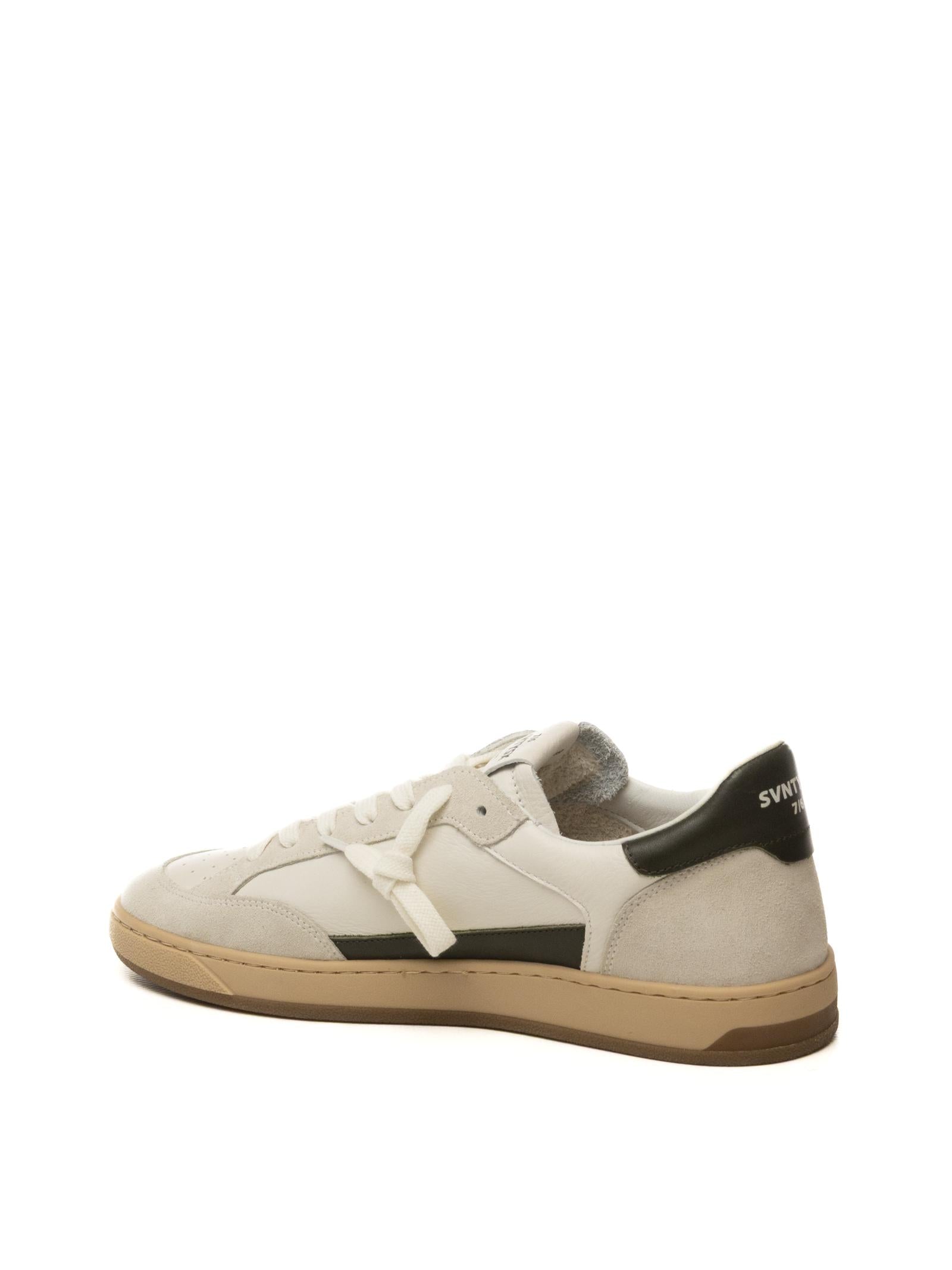 THE 76 Sneaker stay bianco/verde STAY U PELLE-BIA/VERDE 