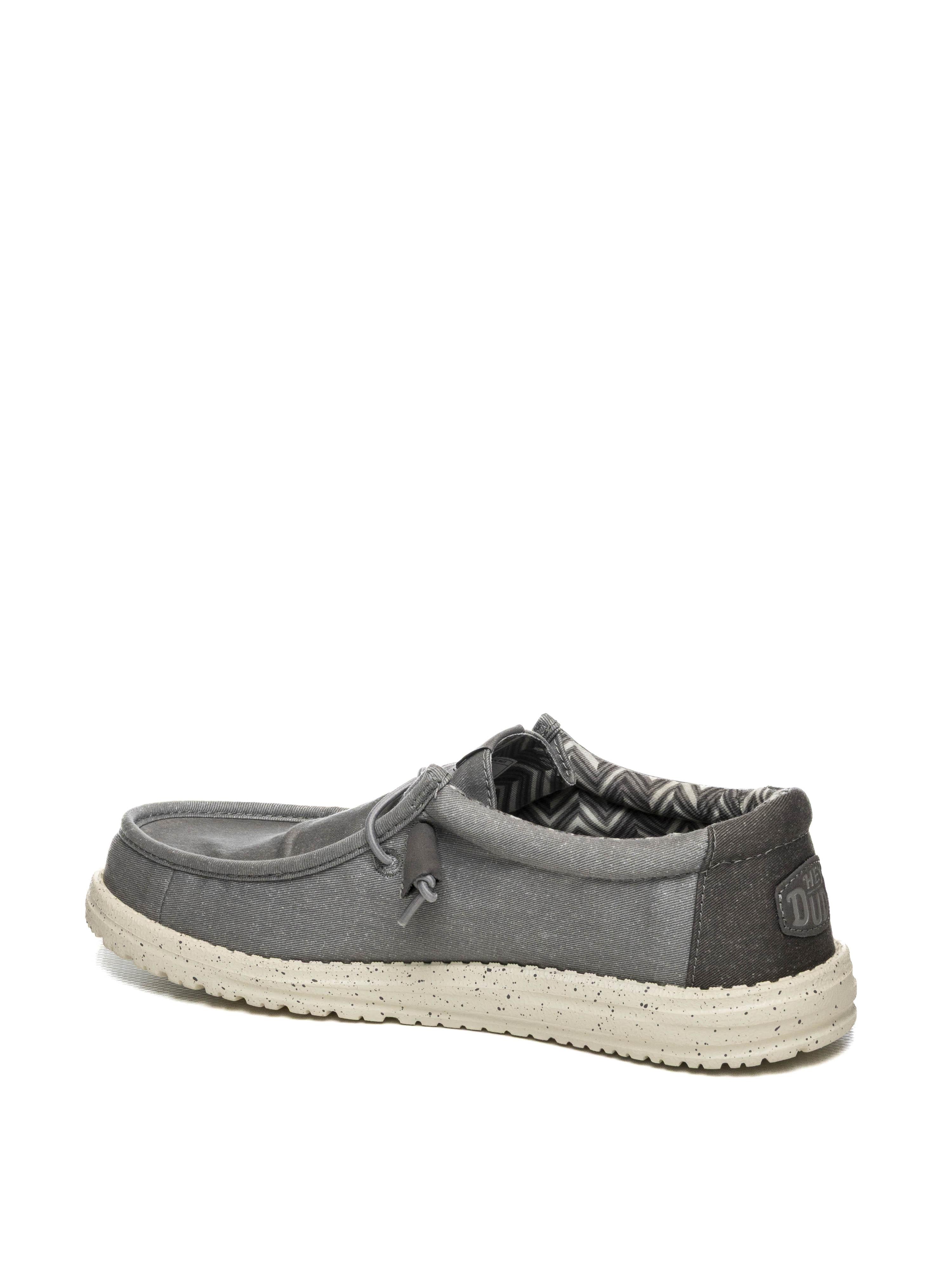 HEY DUDE Slip on wally stretch canvas grigio 40700 WALLY STRETCH CANVAS-1XA 