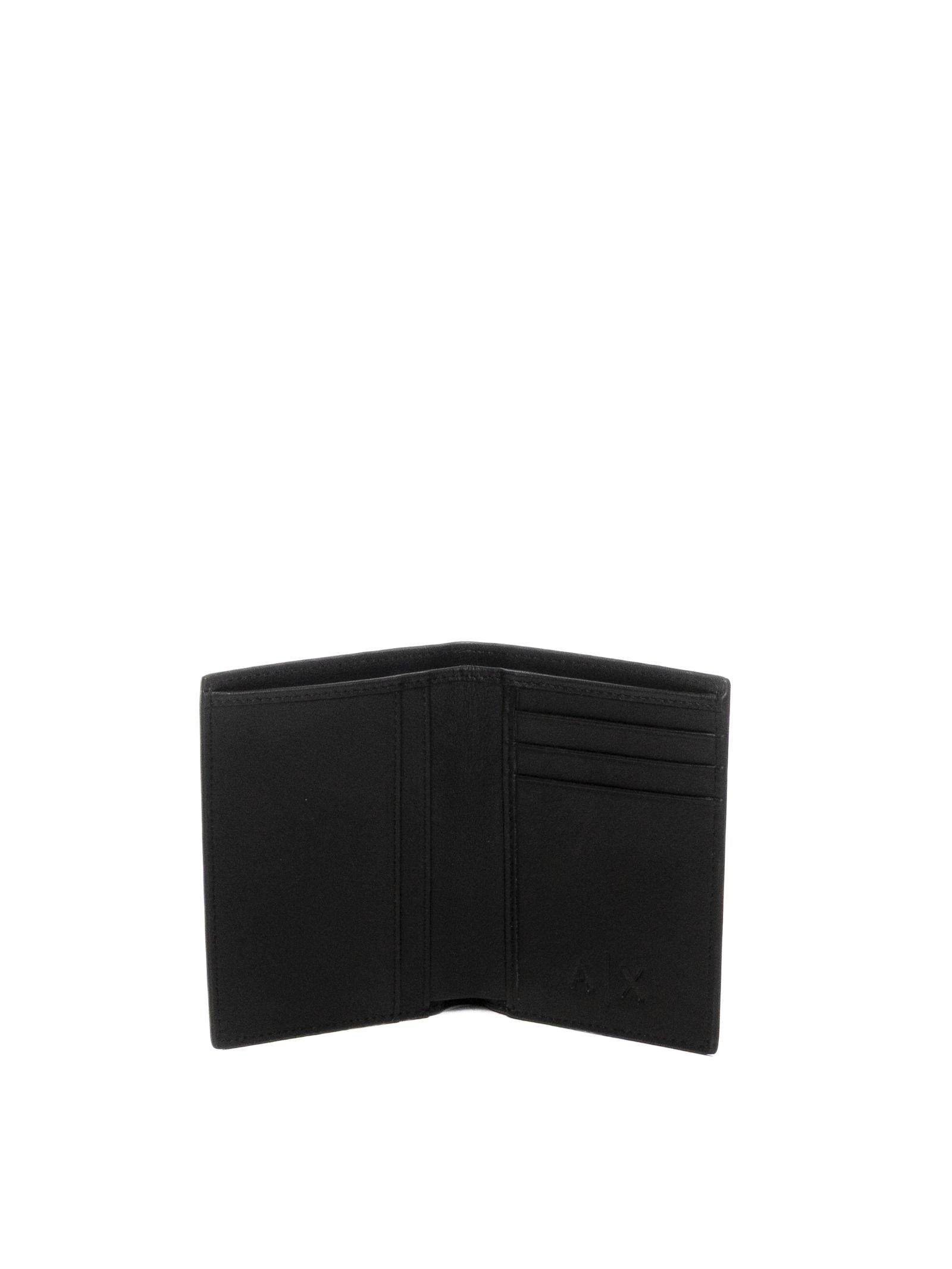 ARMANI EXCHANGE Portafogli pelle nero XM002215 AF22541-UC001 