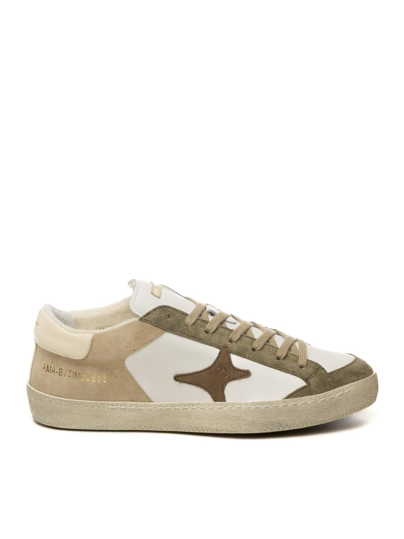 AMA BRAND DELUXE Sneaker time bianco/verde TIME U 4613-BIA/VERDE 