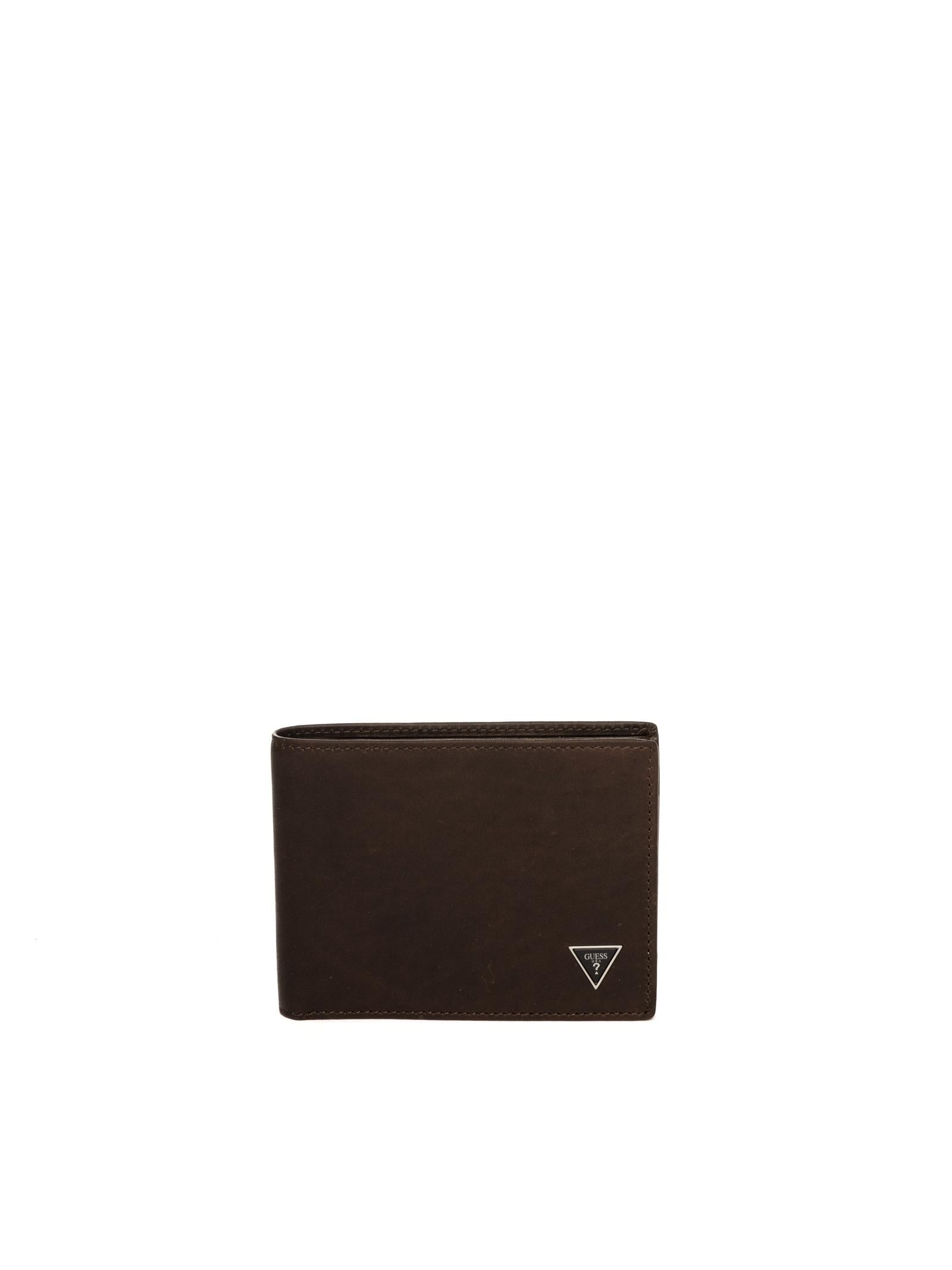 GUESS portafoglio roma marrone scuro SMROVL LEA20 ROMA BLLFLD-DKB 