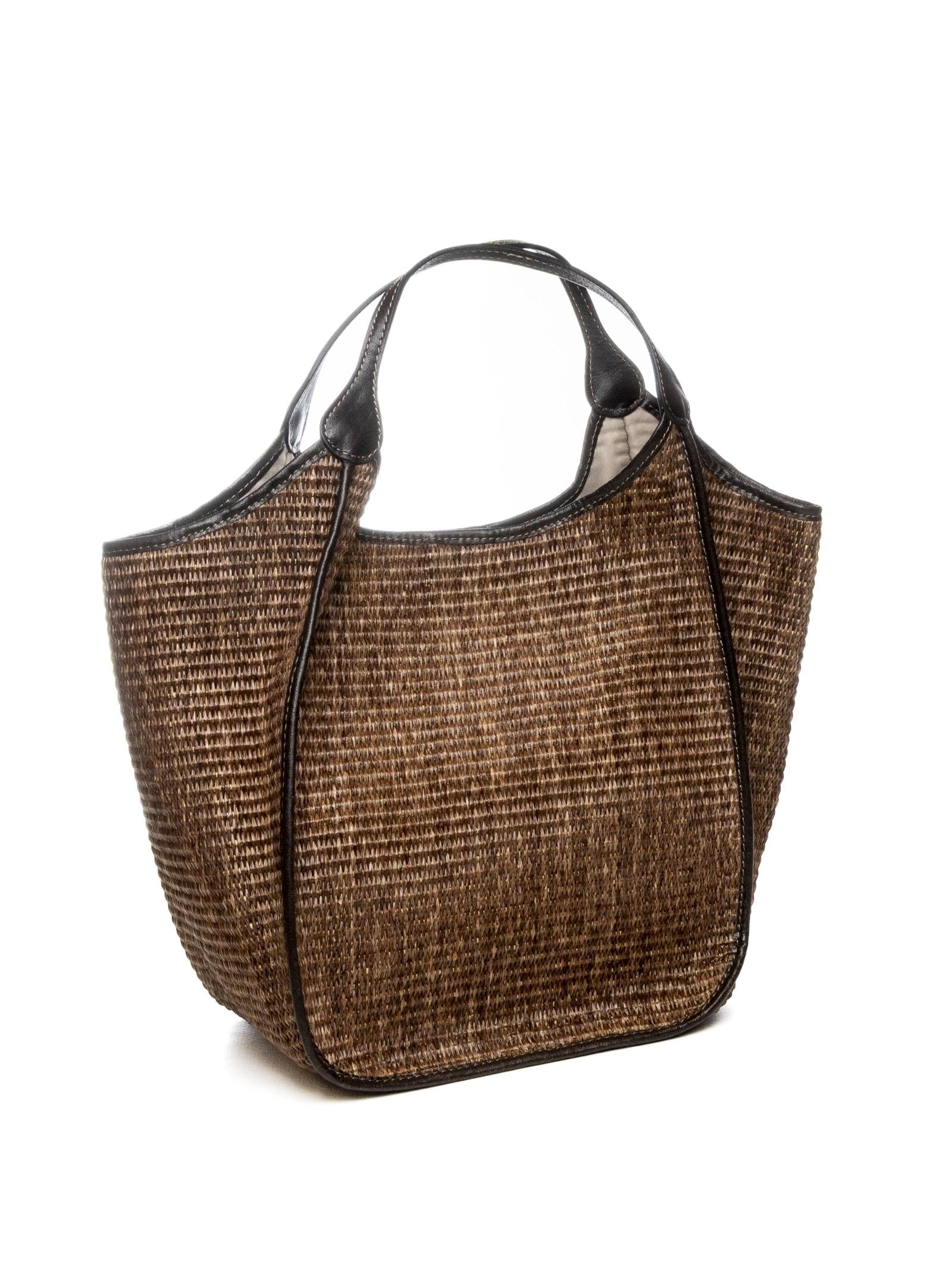 DI LORENZO borsa a spalla gioia marrone GIOIA RAFFIA-T.MORO 