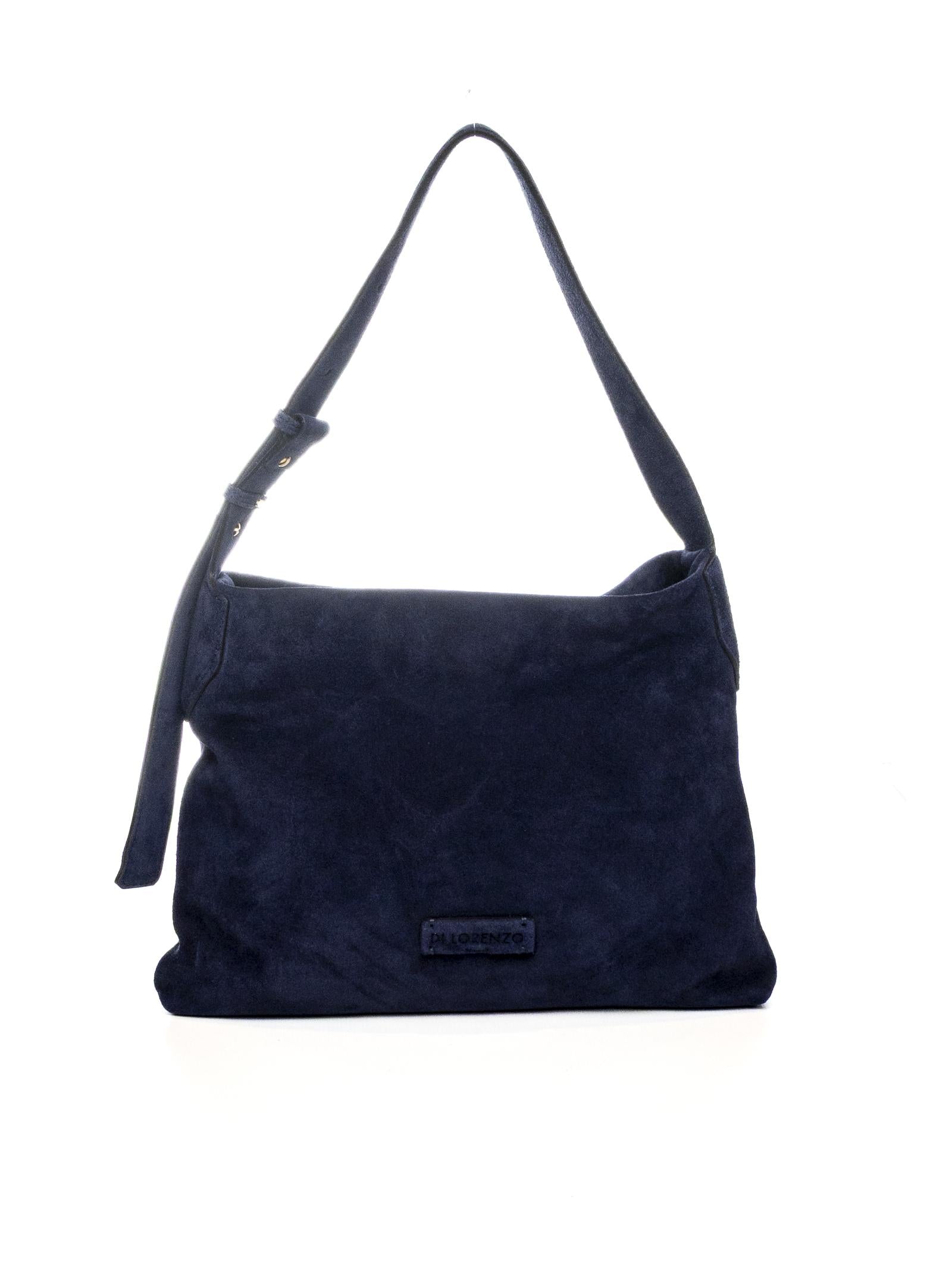 DI LORENZO borsa a spalla carmen blu CARMEN CAMOSCIO-BLU 