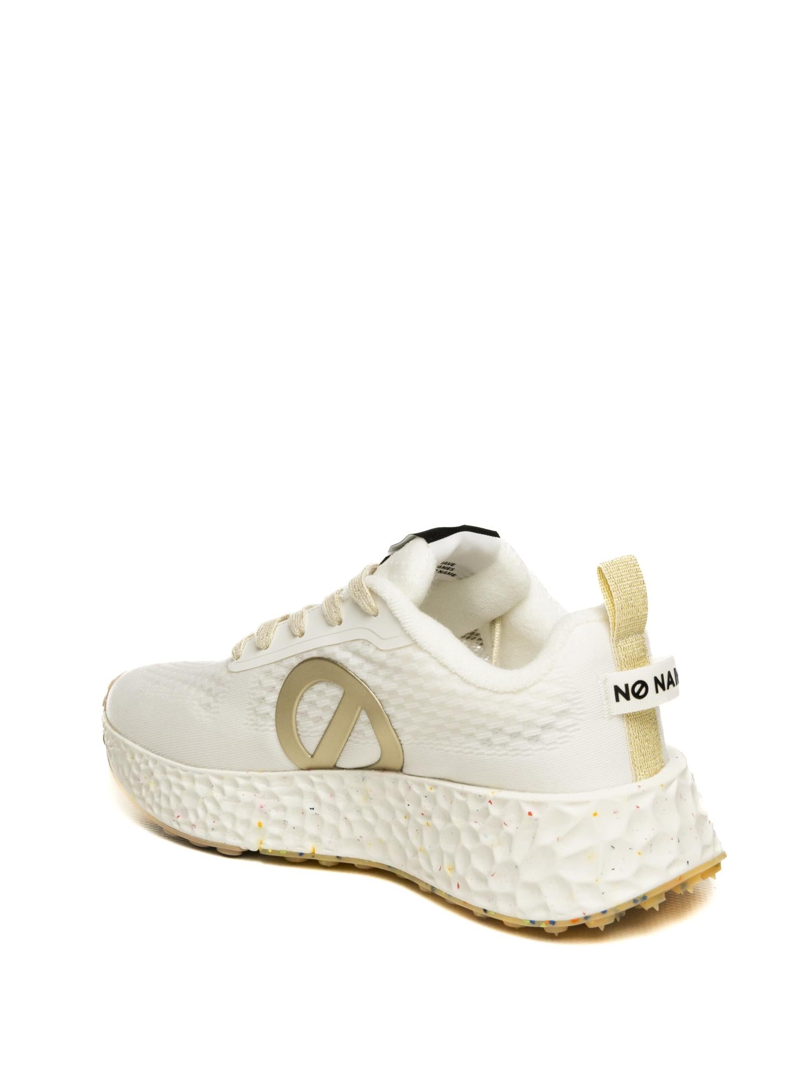 NO NAME Sneaker carter fly bianco/oro CARTER-FLY MESH/WHITE/GOLD 