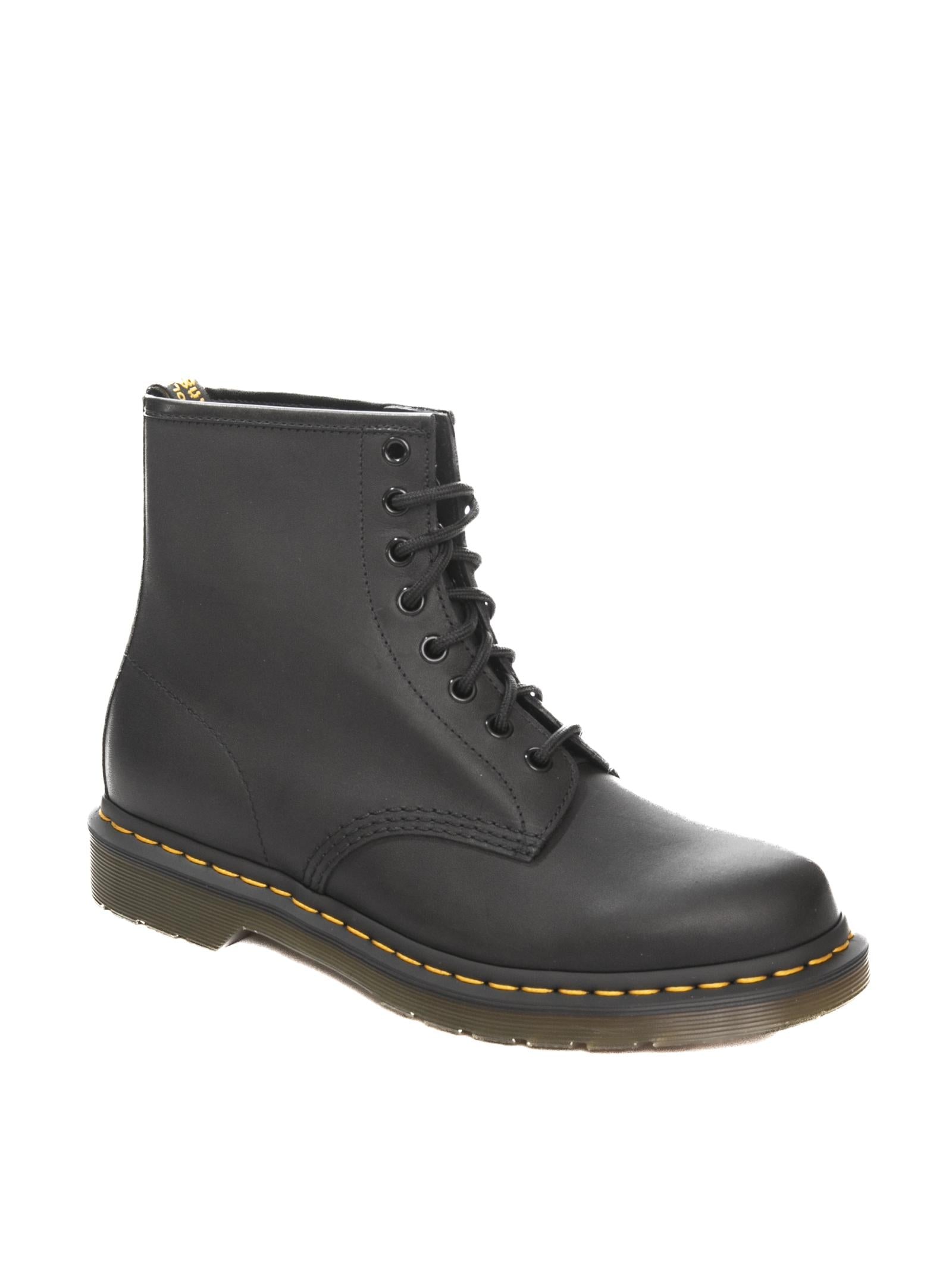 DR. MARTENS Anfibio 1460 greasy nero 1460U GREASY-BLACK 