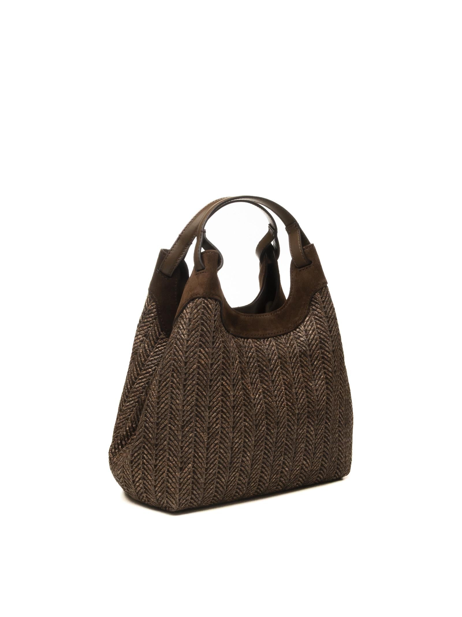 GIANNI CHIARINI borsa a mano dua marrone scuro 12339 DUA-13840 