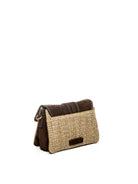 DI LORENZO borsa a spalla sabrina beige/testa di moro SABRINA RAFIA-BEI/MORO 