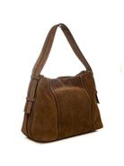 DI LORENZO borsa a spalla alice marrone ALICE CAMOSCIO-CUOIO 