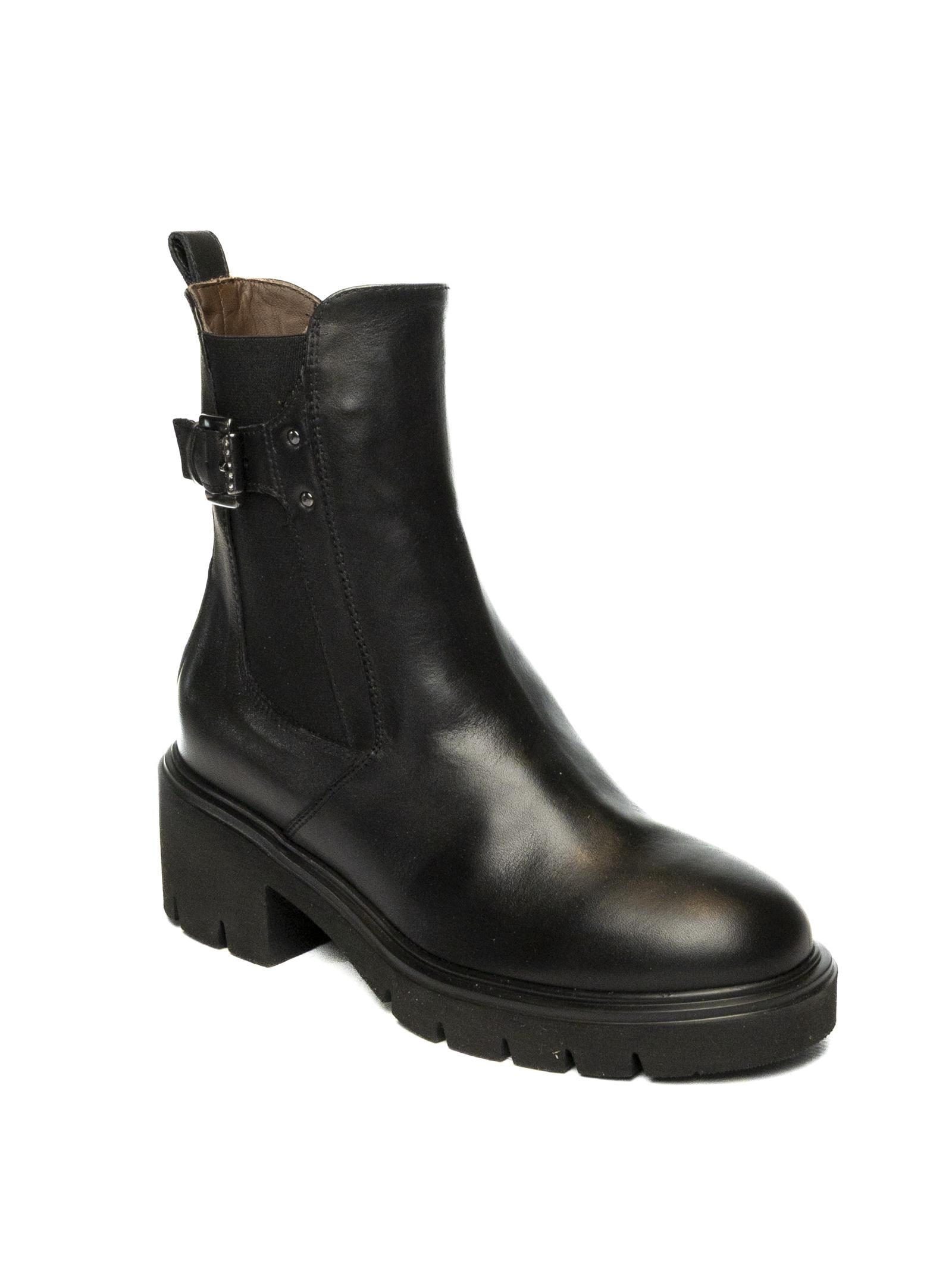 NERO GIARDINI Tronchetto pelle nero 514814 SAGAR-NERO 