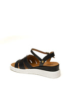 YUNA MARSELLA Sandalo pelle nero FZ-318 VIT-NERO 