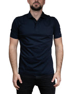 PEOPLE OF SHIBUYA Polo male blu MALE|PM444 JERSEY-790 