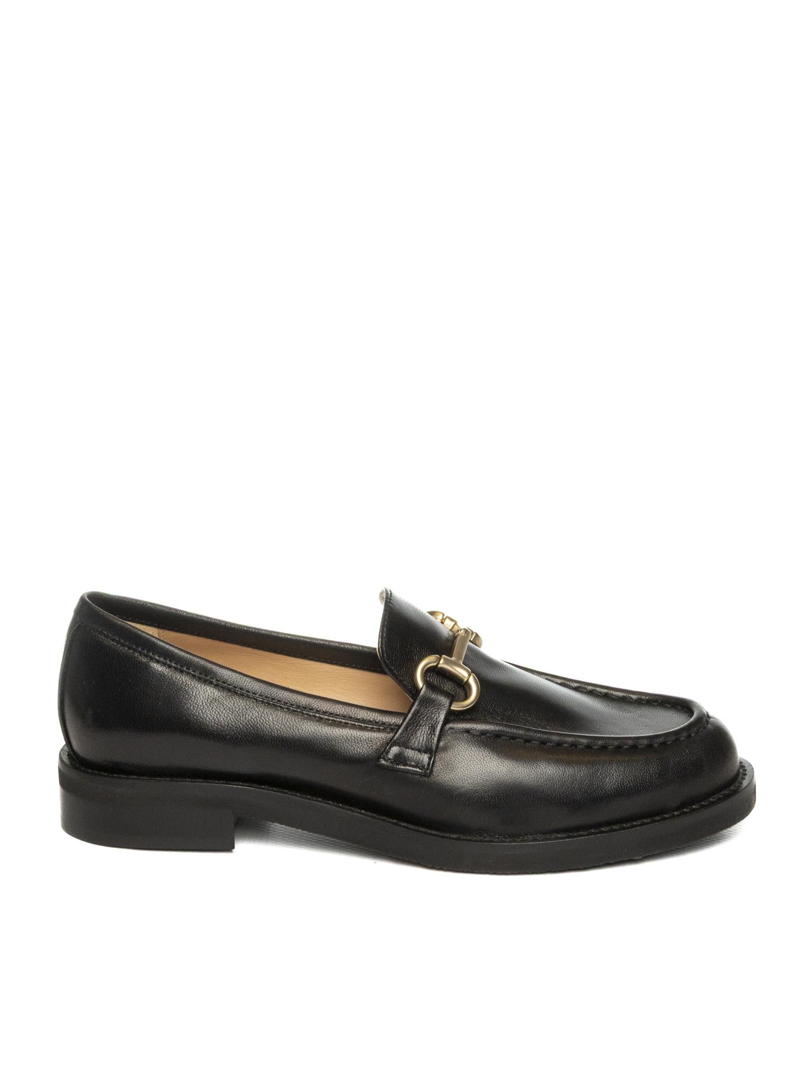 FRANCO RUSSO Mocassino nappa nero 8002 NAPPA-NERO 