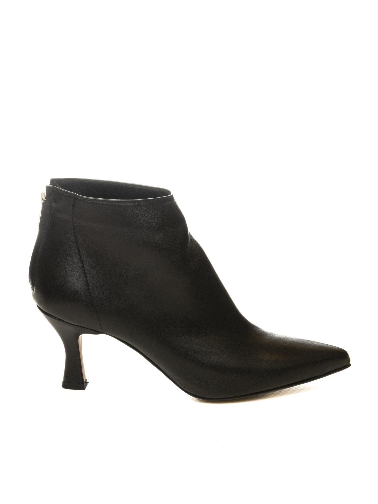 GISEL MOIRE Tronchetto pelle nero MARILYN NAPPA-NERO 