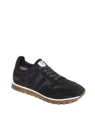 ALBERTO FASCIANI sneaker scamosciata blu<BR/> 6500 SAMBUCO-OFFBLACK 