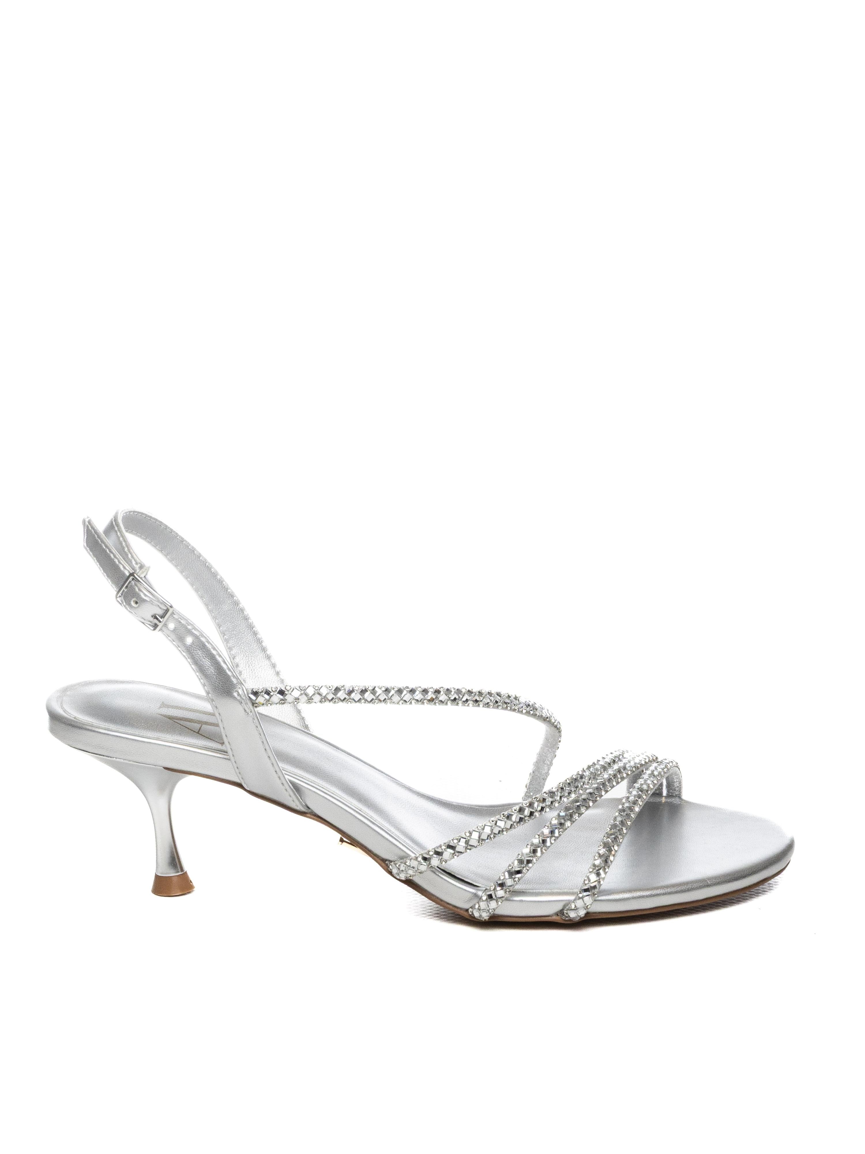 ALBANO VANITY Sandalo strass argento 7036 STRASS-ARGENTO 