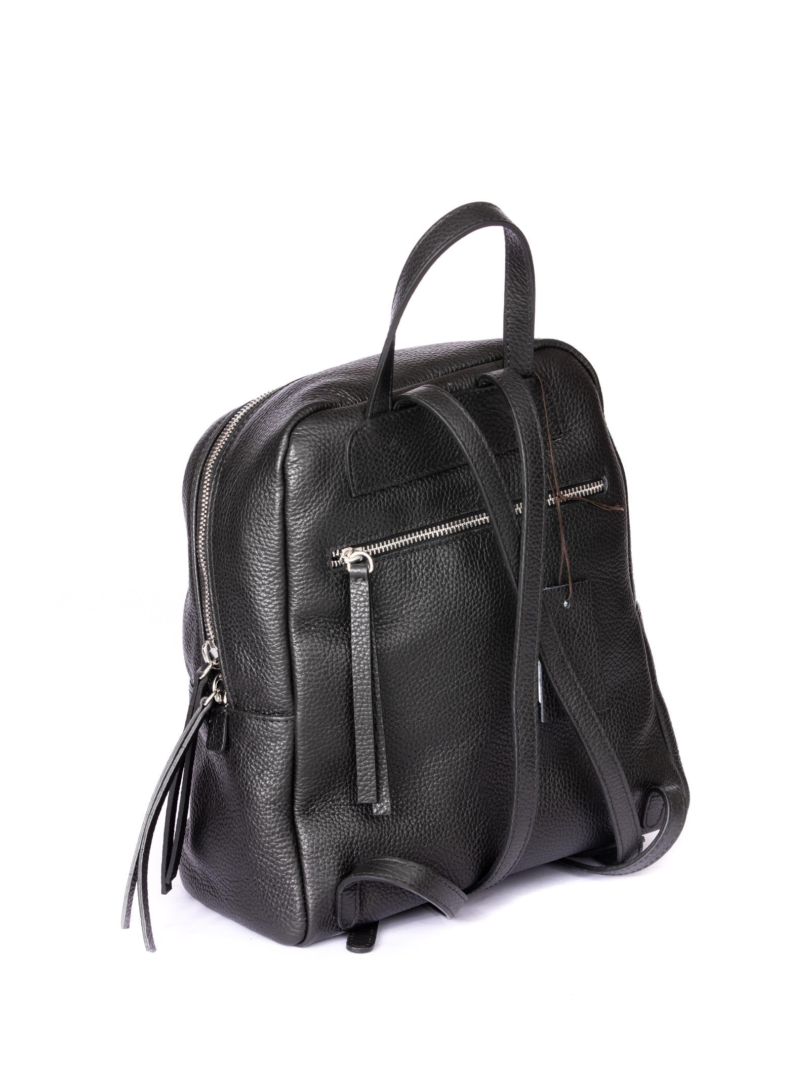 PK BY PASKAL zaino pelle nero ZAINO ISCHIA PELLE-NERO 