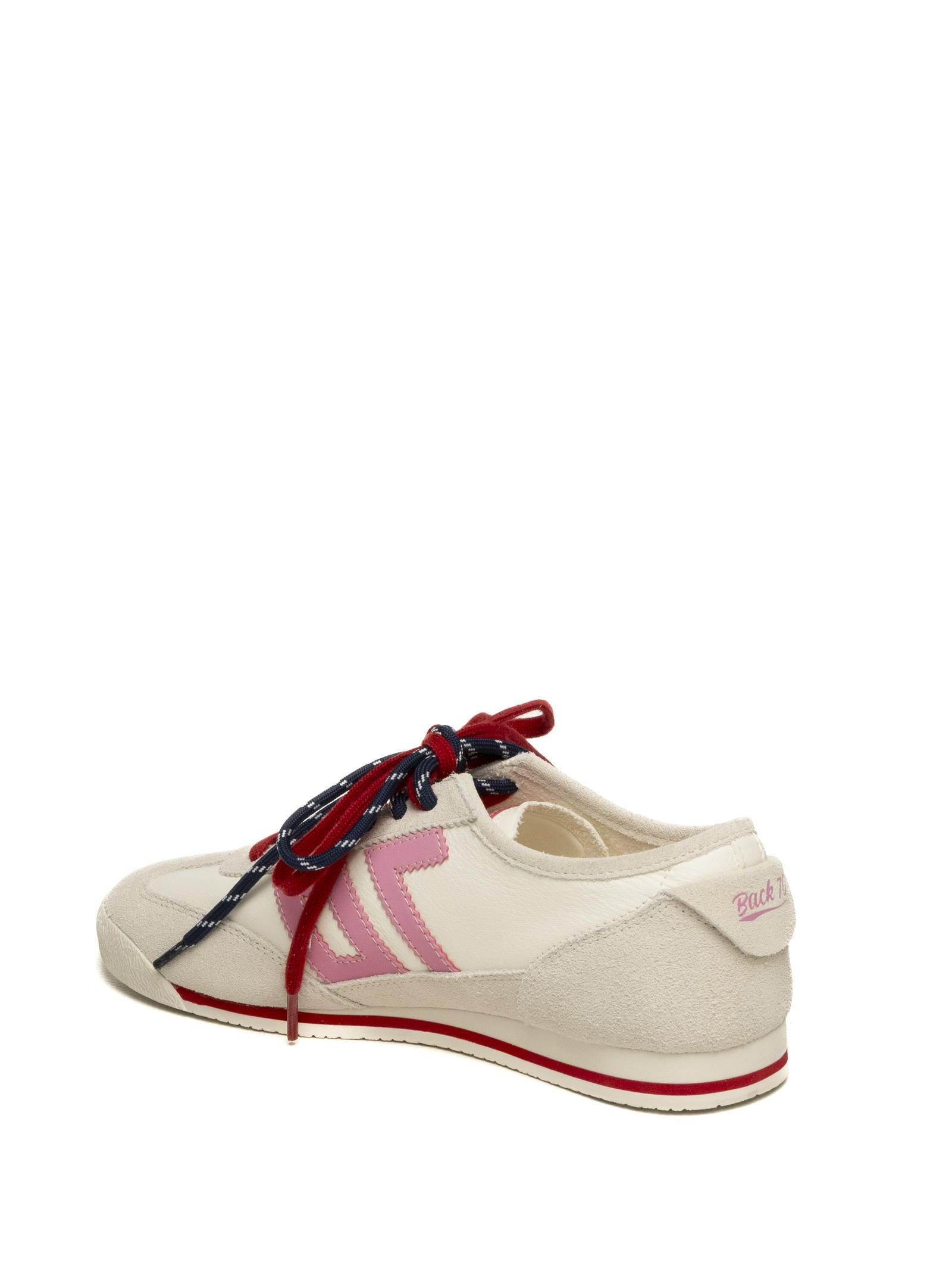 BACK 70 Sneaker leon bianco/rosa LEON B26-106 PINK 