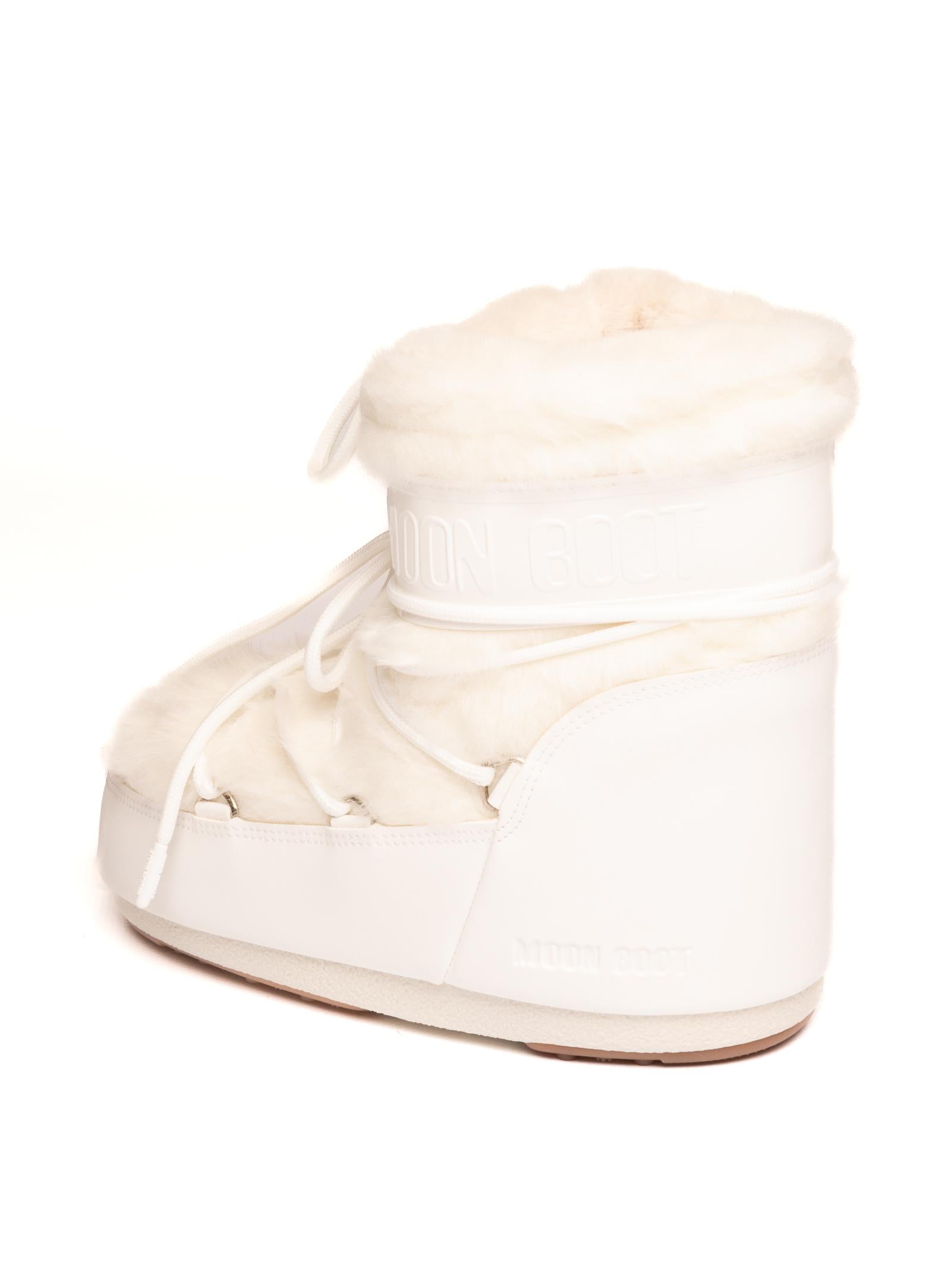 MOON BOOT Doposci incol low fur bianco 1409390 ICONLOWFUR-A002 