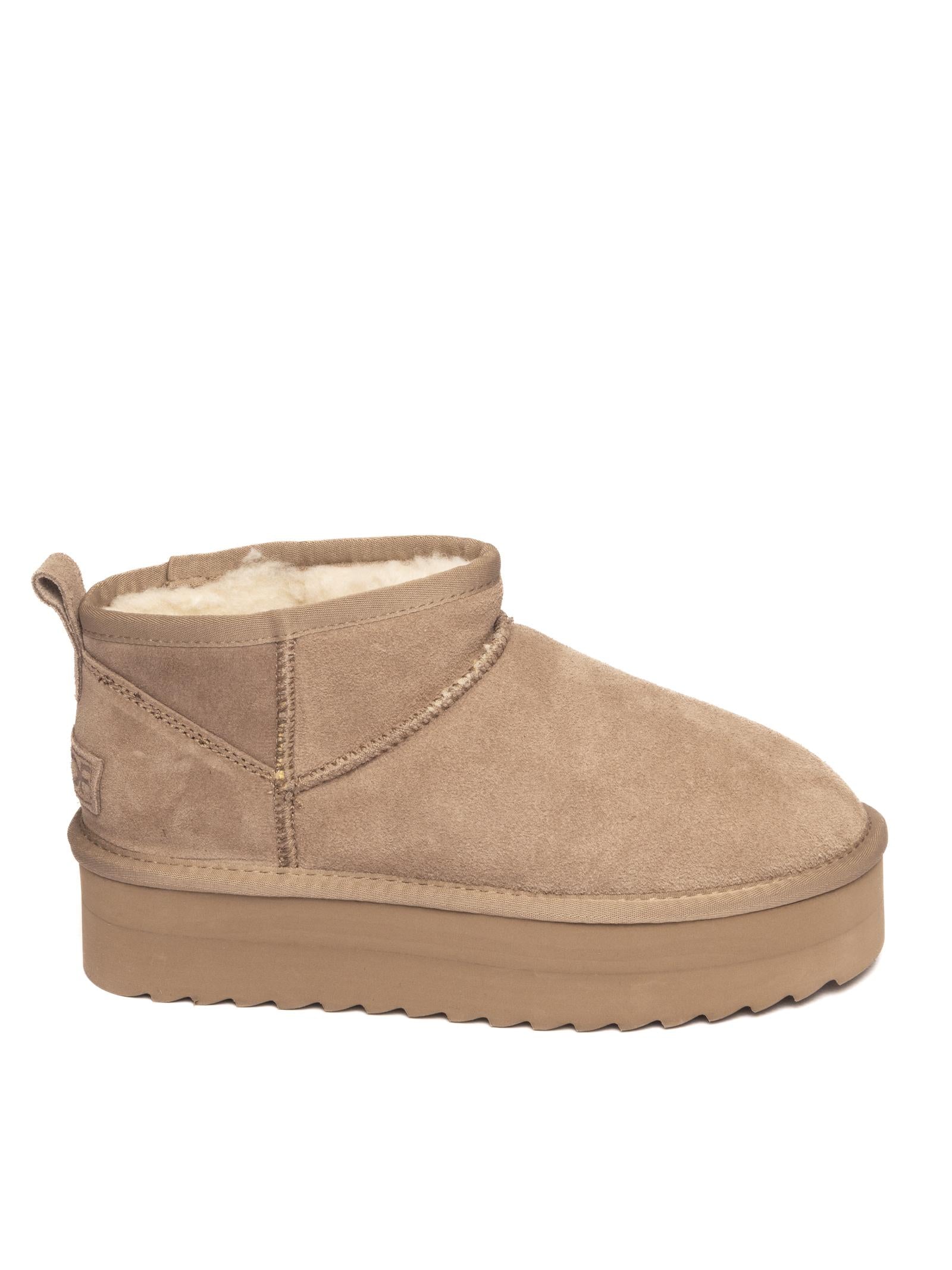 COLORS OF CALIFORNIA Tronchetto suede taupe YWPLA01 PLATFORMWINTER-TAU 